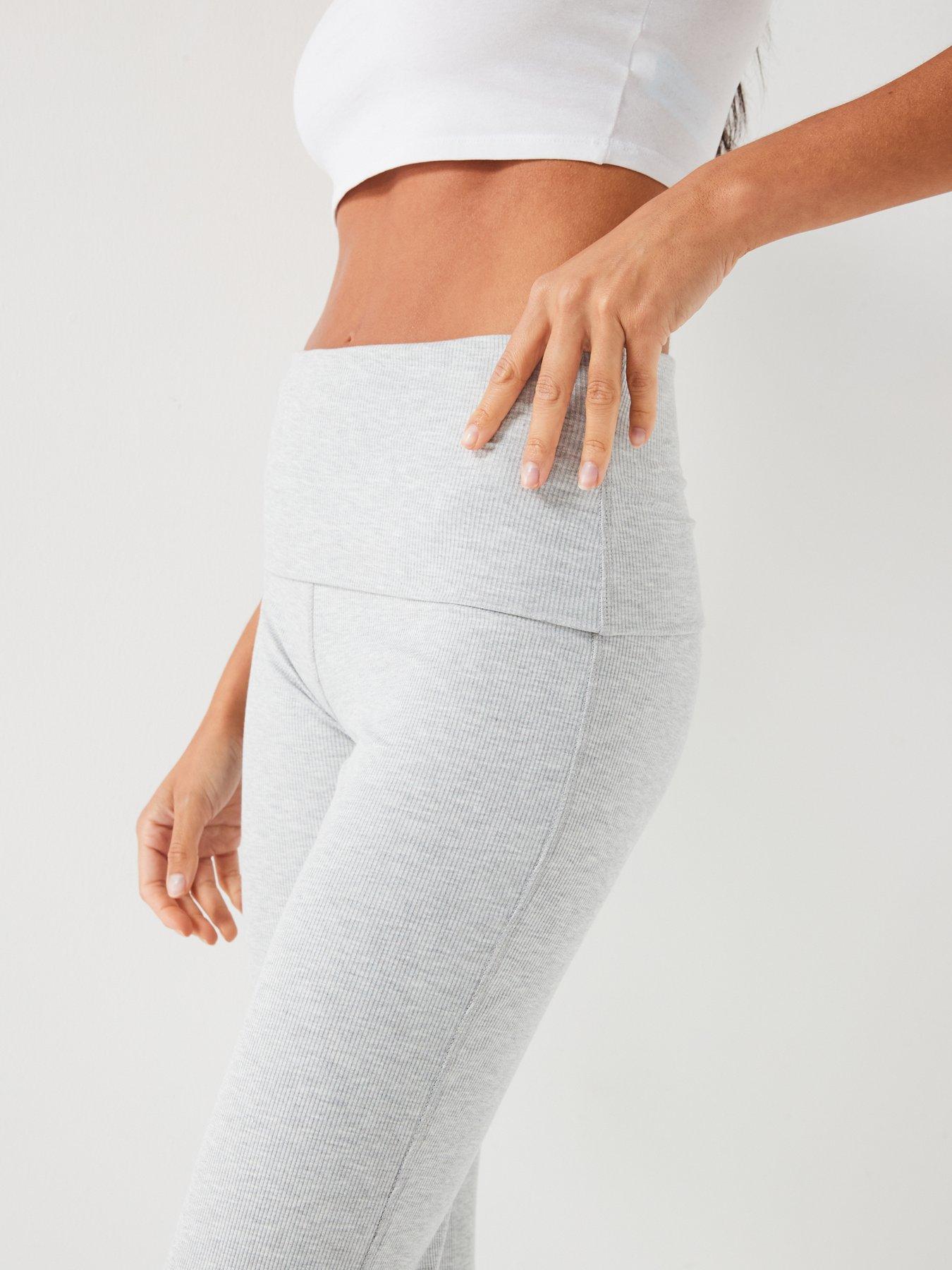  image of everyday-ribbed-yoga-trouser-grey