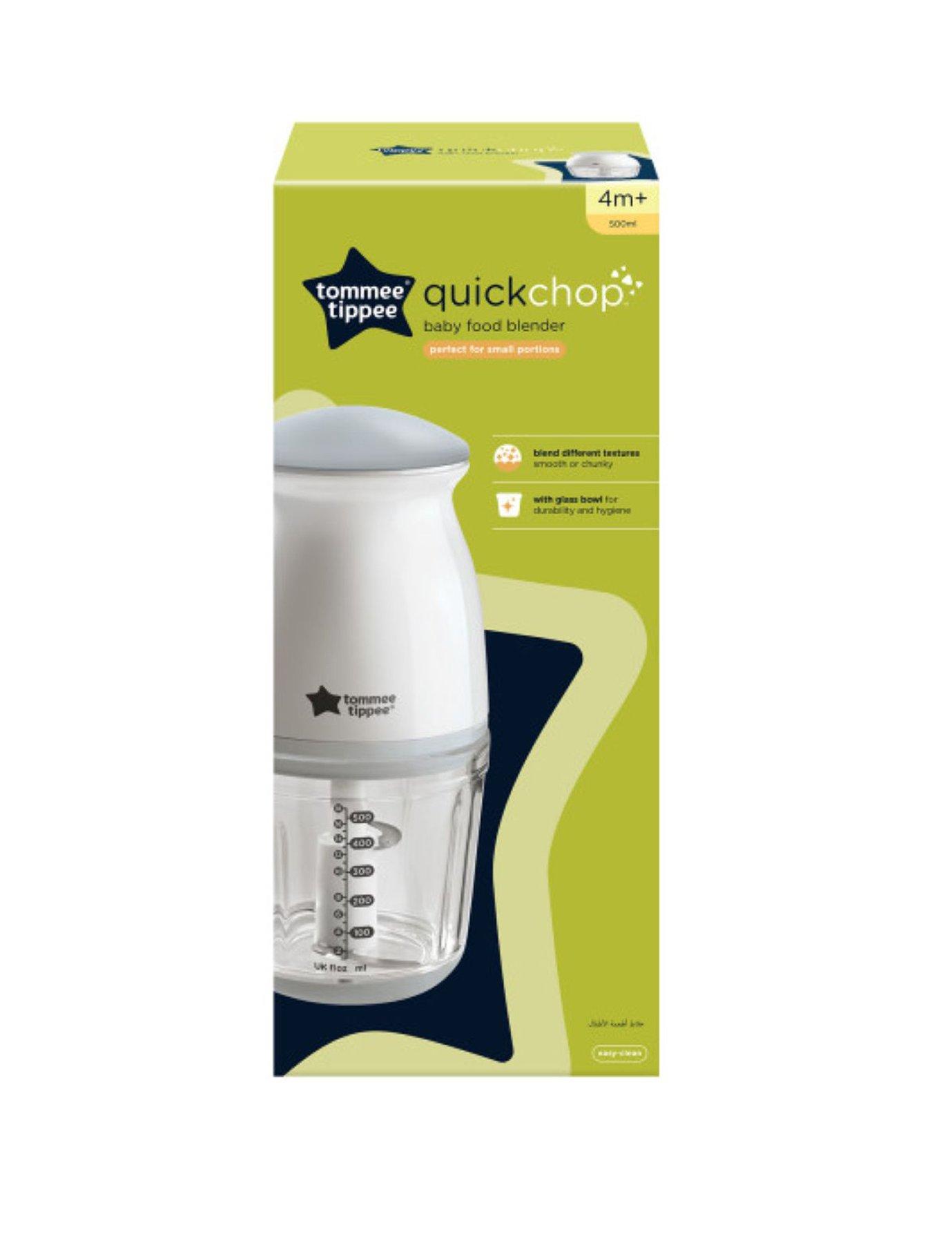 Image 2 of 8 of Tommee Tippee Quick-Chop Mini Baby Food Blender - White