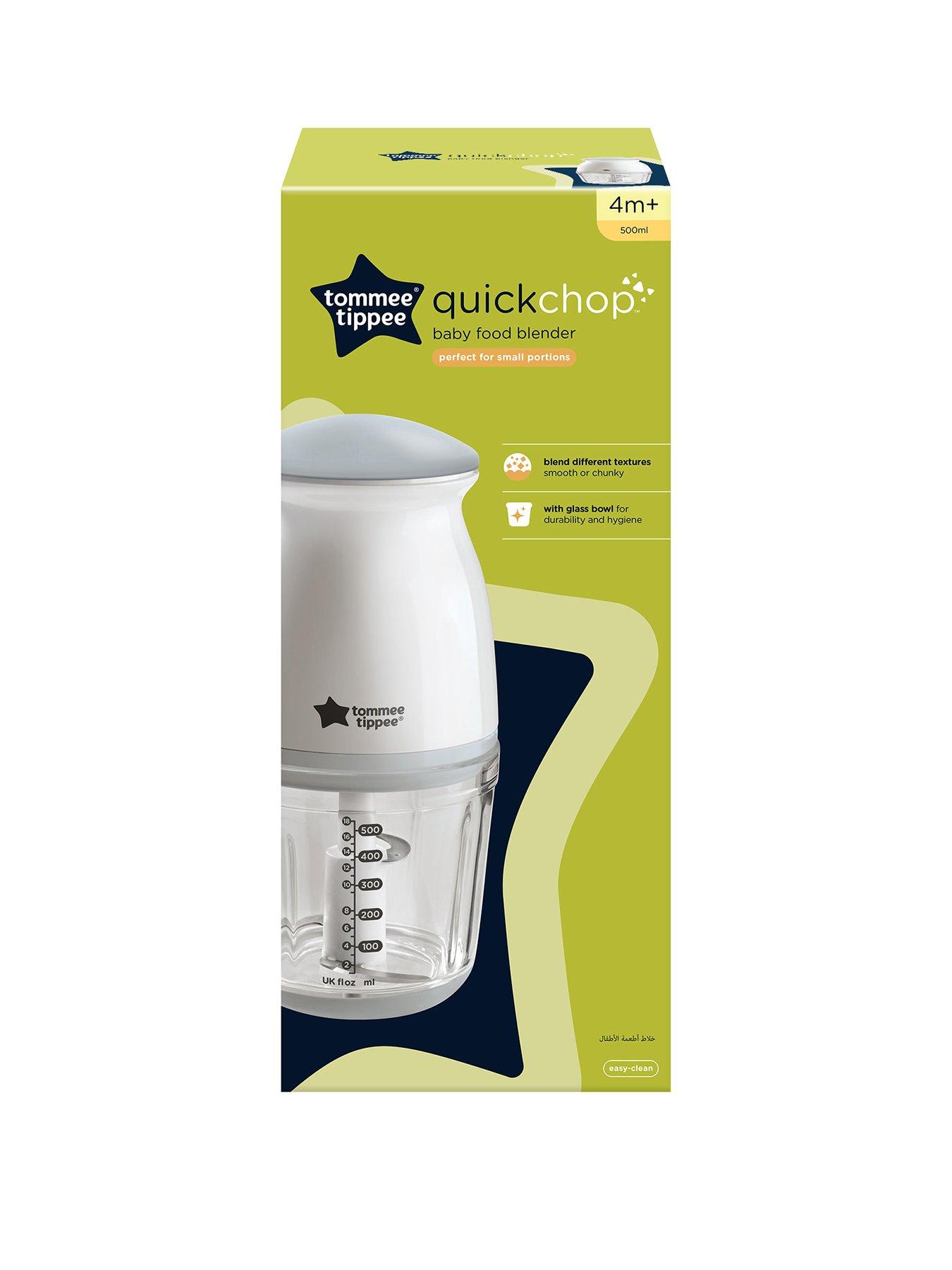  image of tommee-tippee-quick-chop-mini-baby-food-blender-white