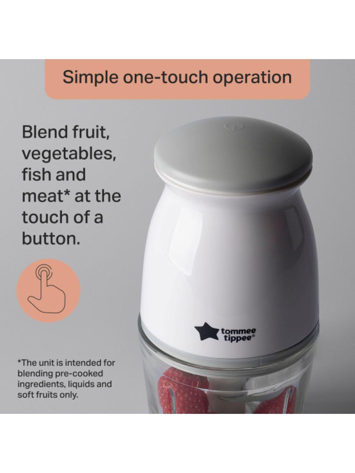 Image 5 of 8 of Tommee Tippee Quick-Chop Mini Baby Food Blender - White
