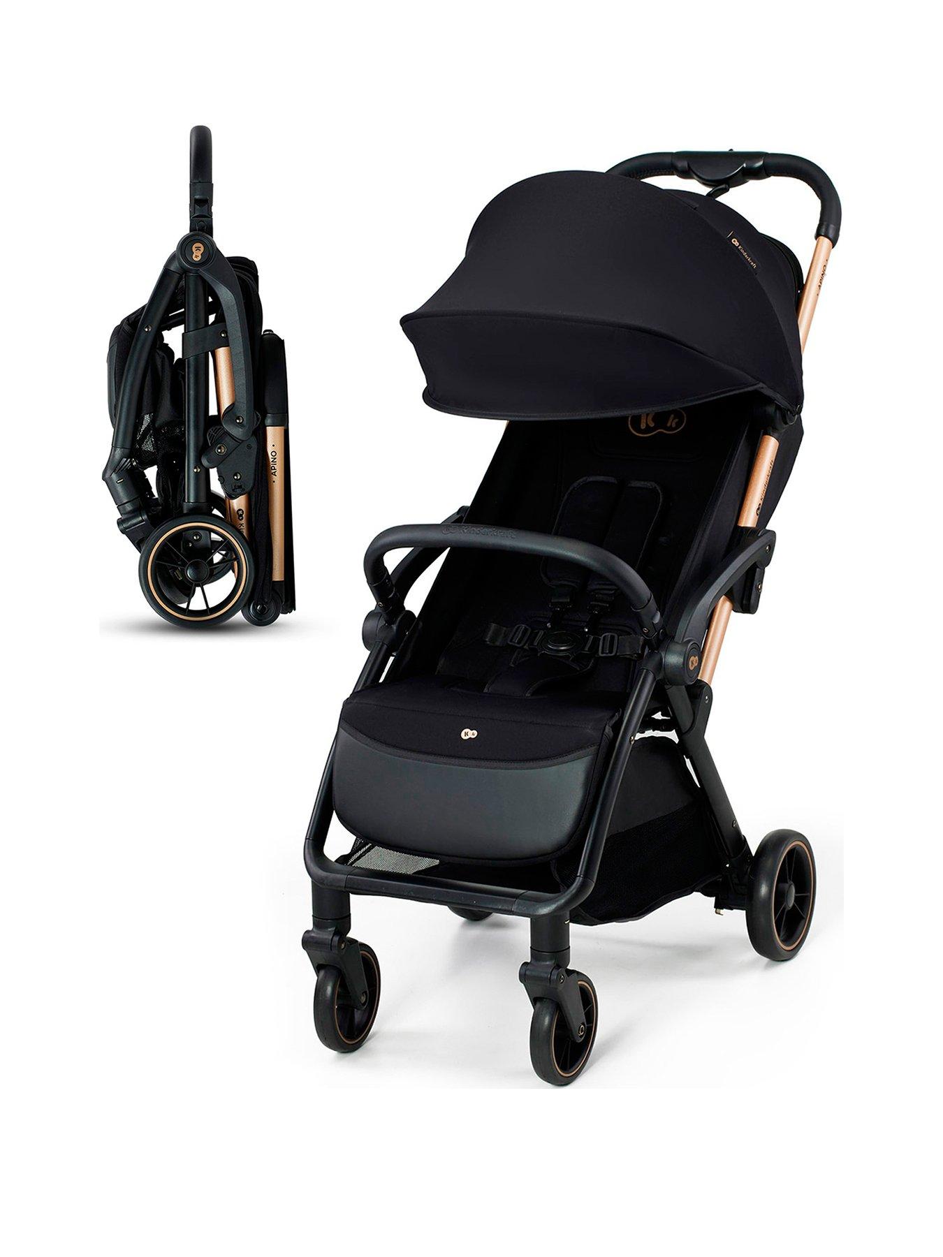 Image 1 of 8 of Kinderkraft Apino Compact Stroller - Raven Black