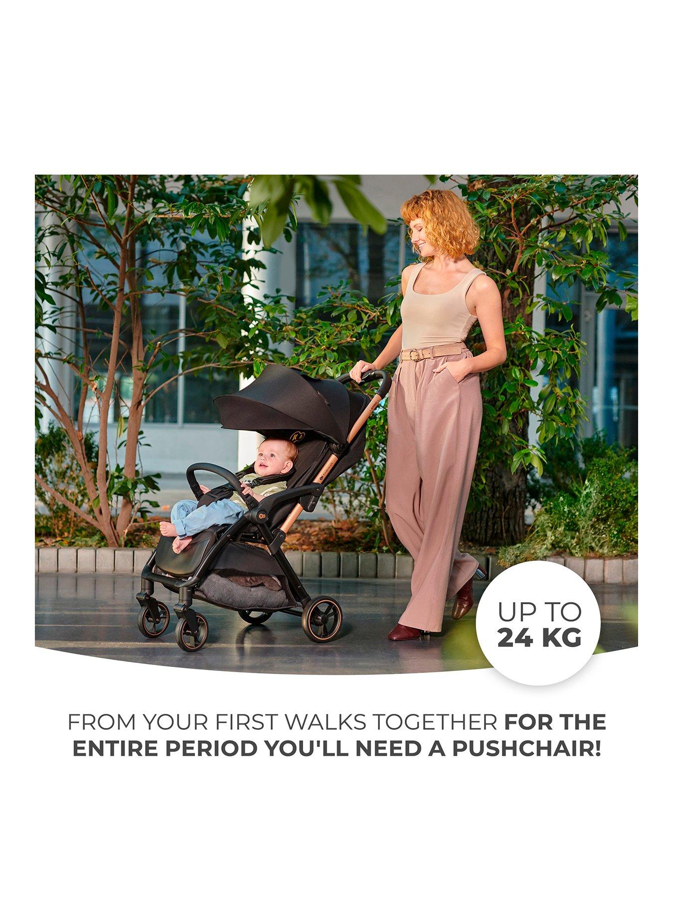 Image 2 of 8 of Kinderkraft Apino Compact Stroller - Raven Black