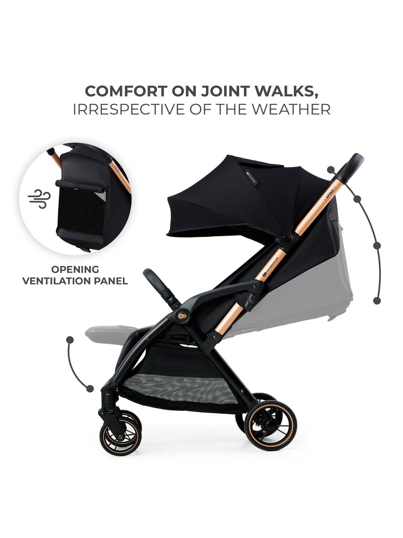 Image 6 of 8 of Kinderkraft Apino Compact Stroller - Raven Black
