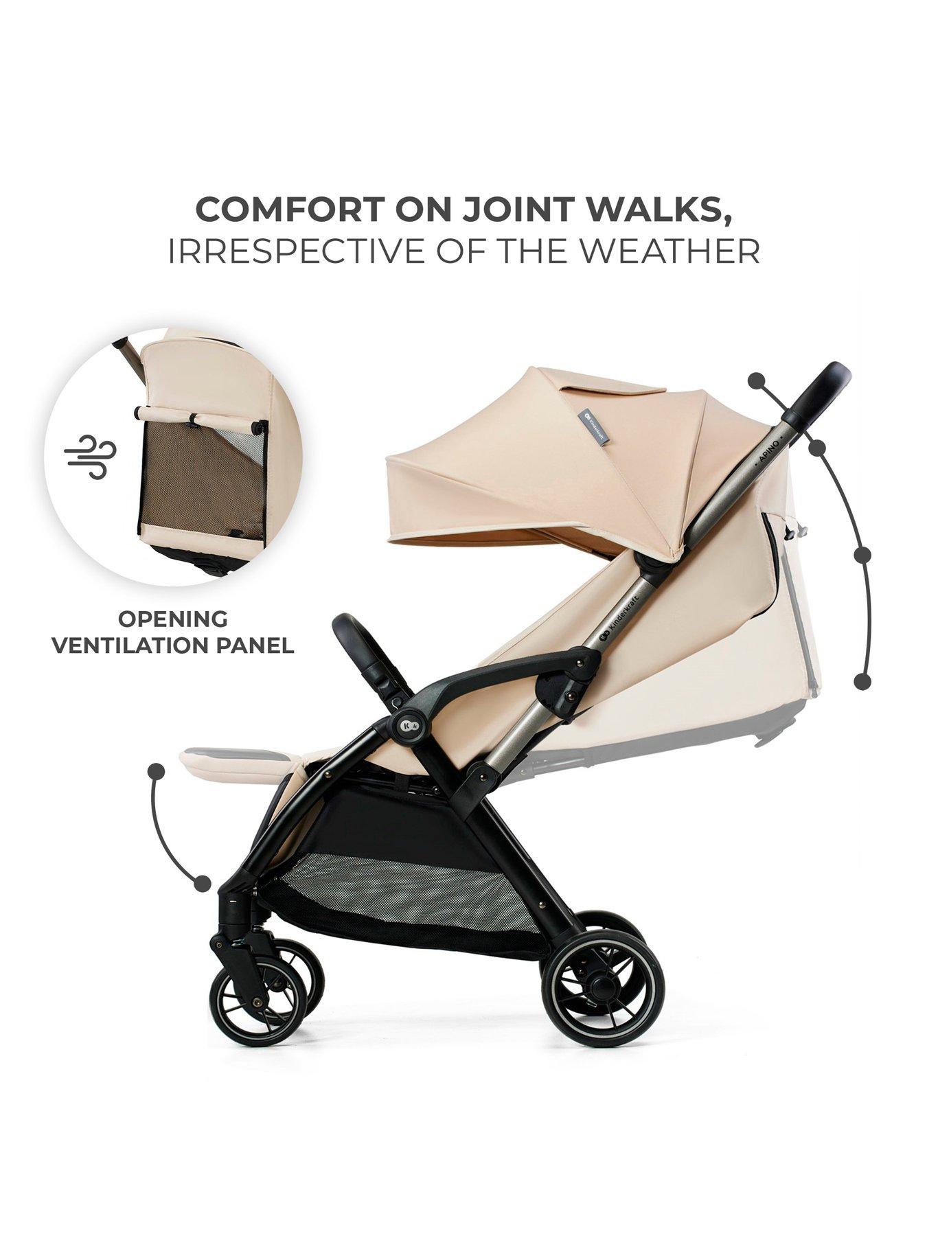 Image 3 of 7 of Kinderkraft Apino Compact Stroller - Dune Beige