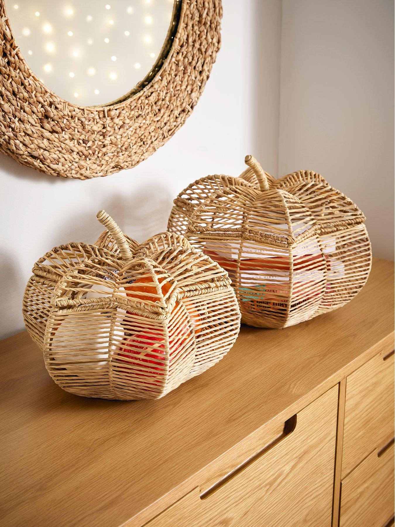 undefined Set Of 2 Pumpkin Storage