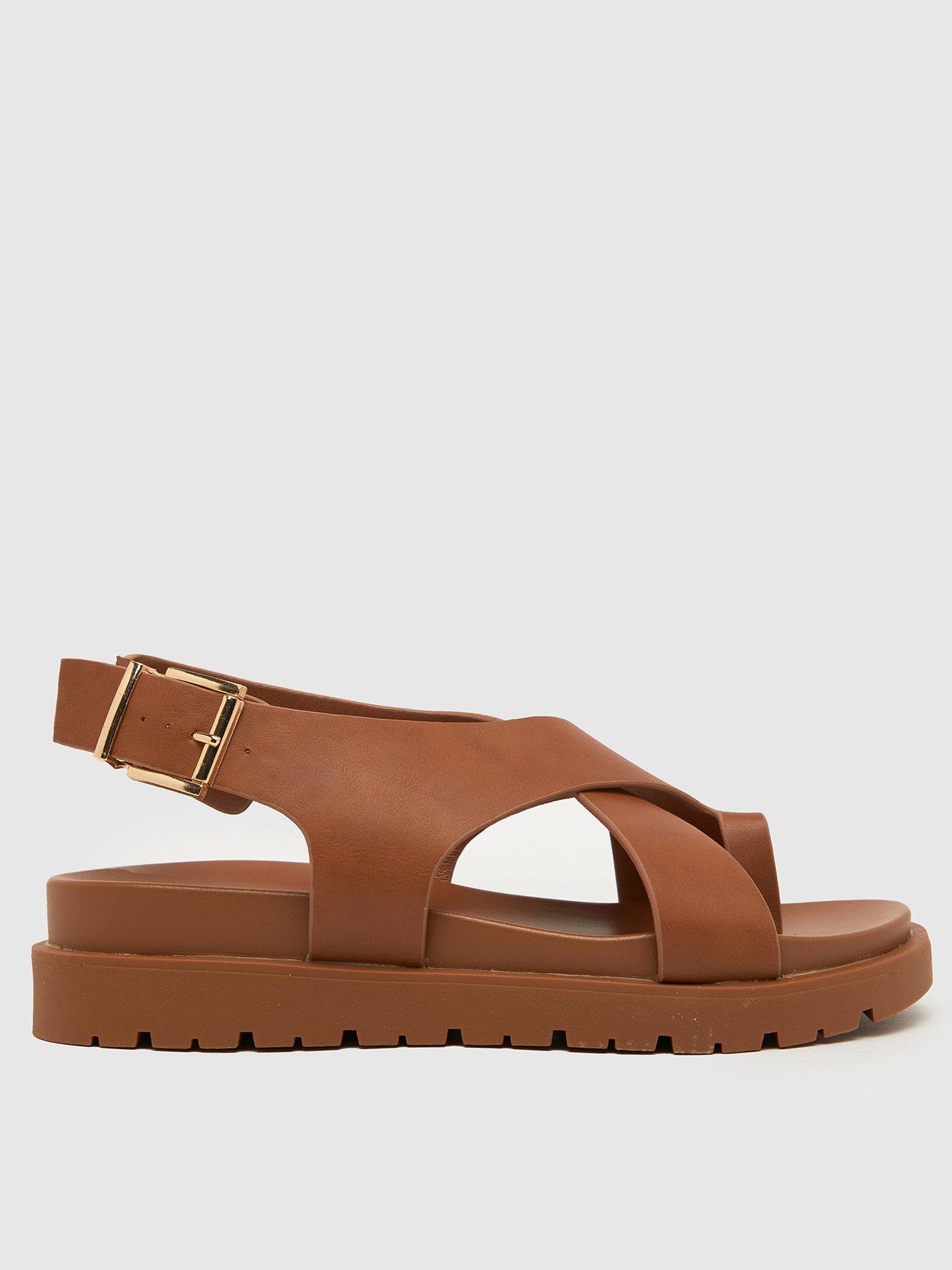 undefined Thora Toe Loop Chunky Sandals - Brown