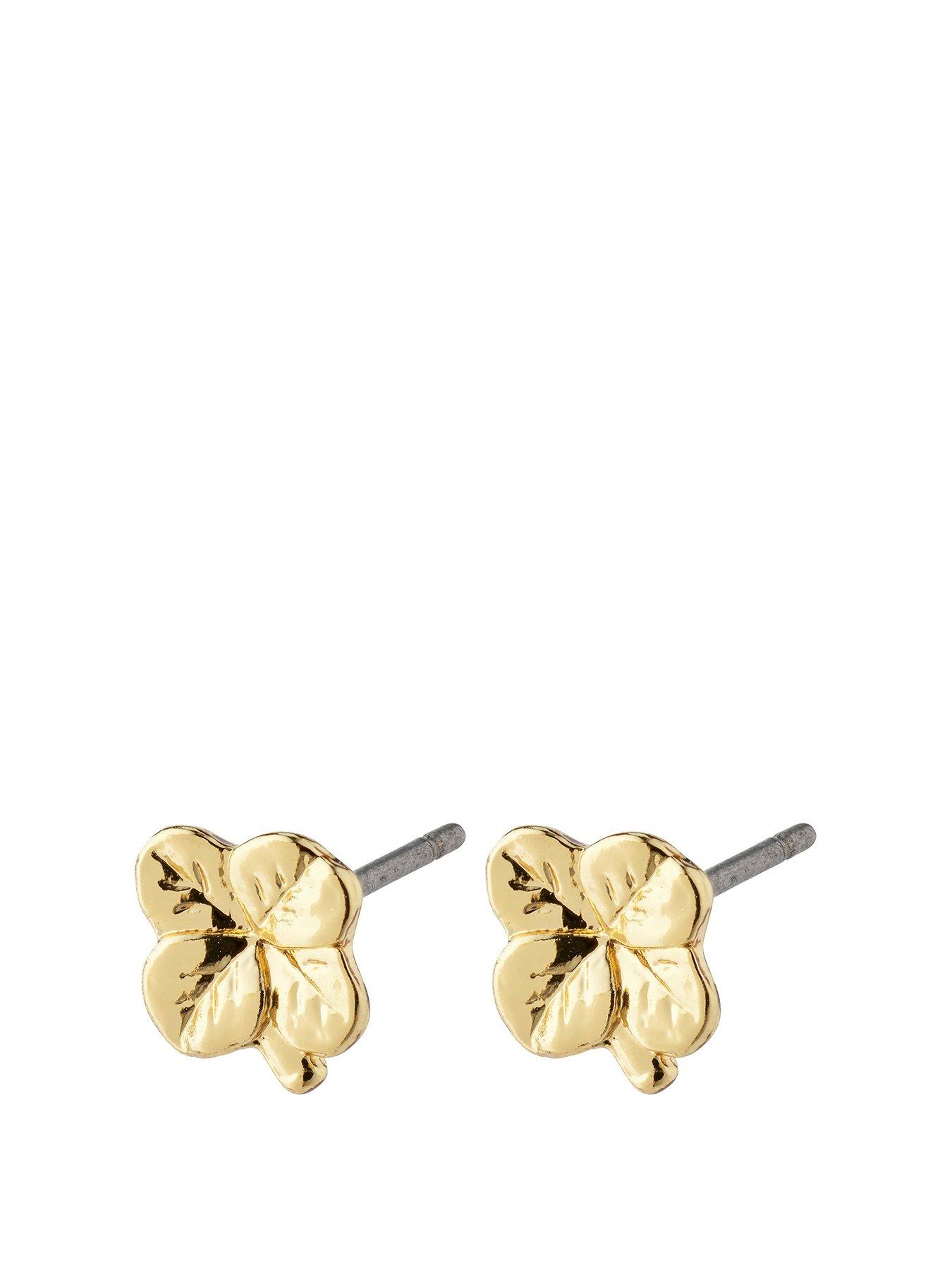 undefined OCTAVIA clover earrings gold-plated