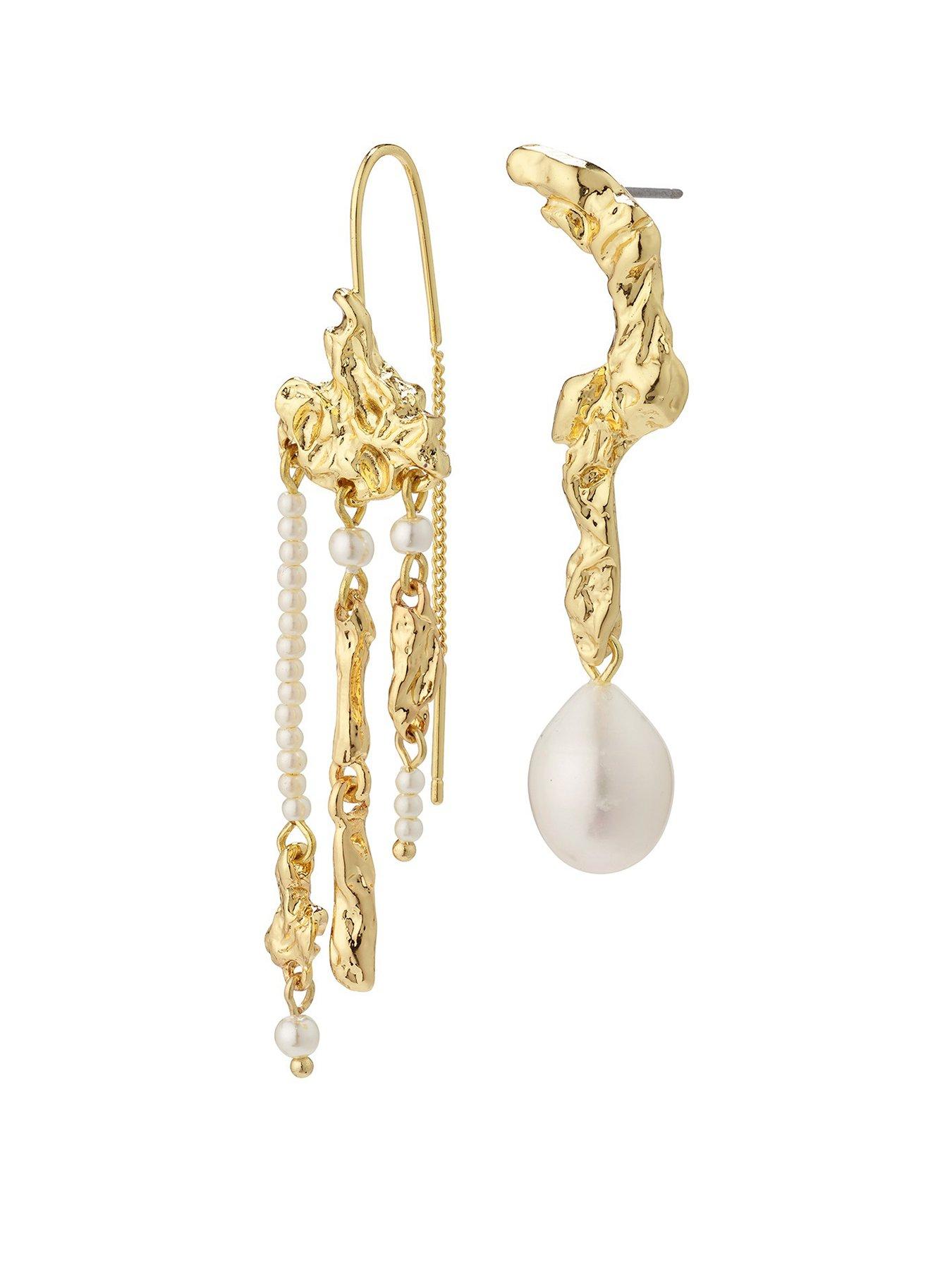 Pilgrim MOON Earrings- Gold-Plated