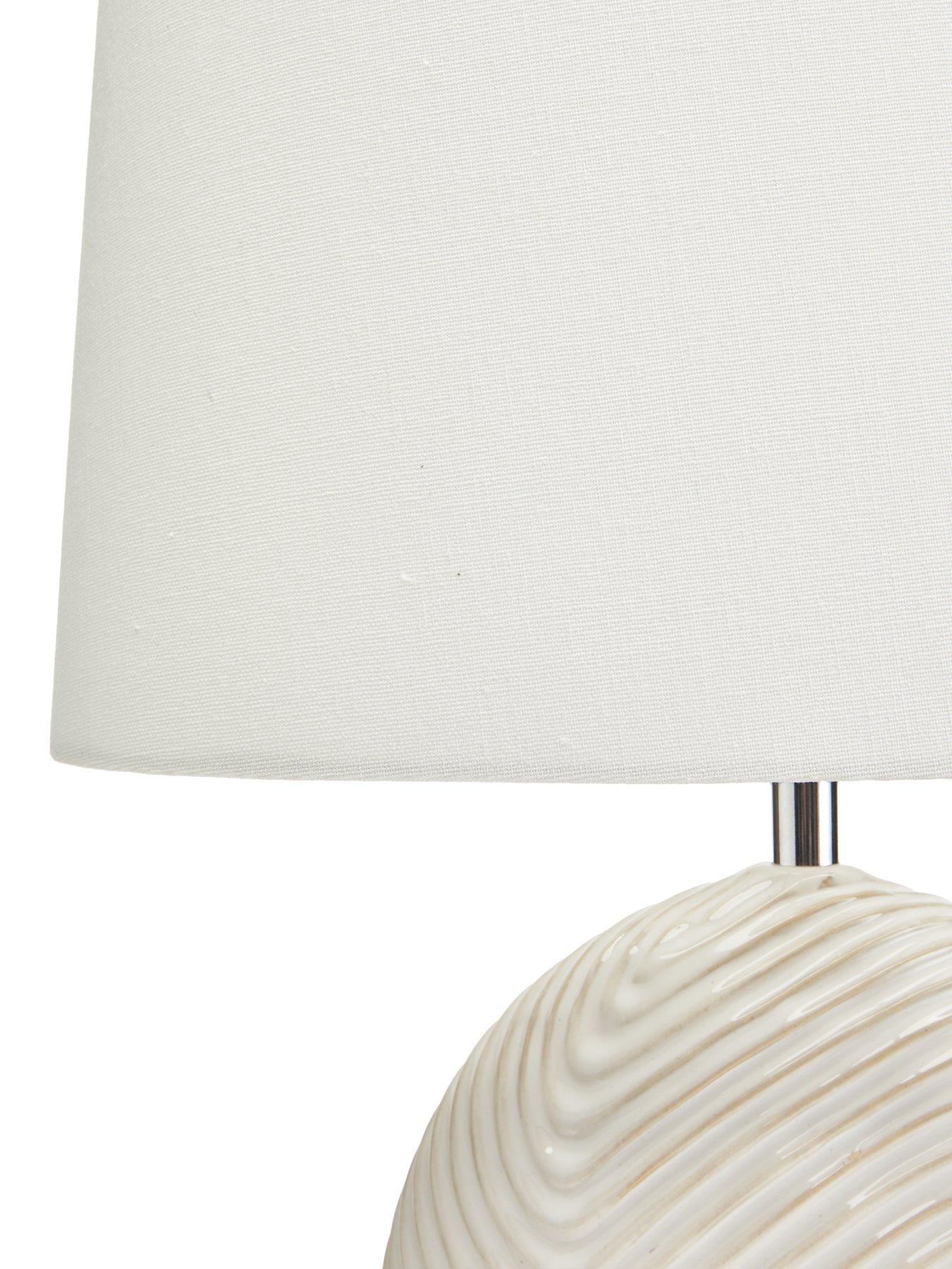 Image 4 of 5 of The Very Collection Wave Ceramic Table Lamp