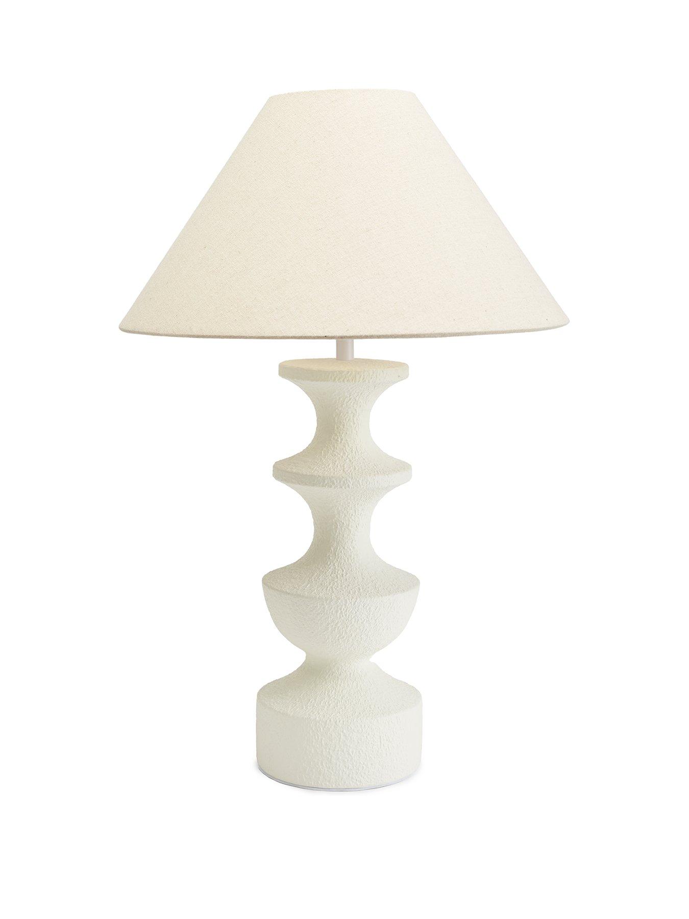 stillFront image of the-very-collection-totem-layered-table-lamp