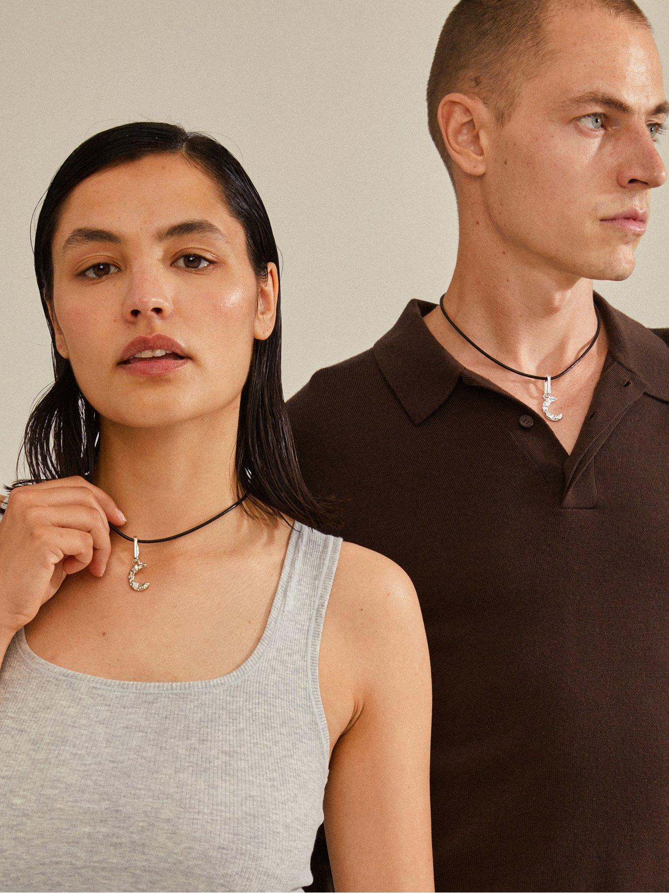  image of pilgrim-charm-letter-pendant-silver-plated