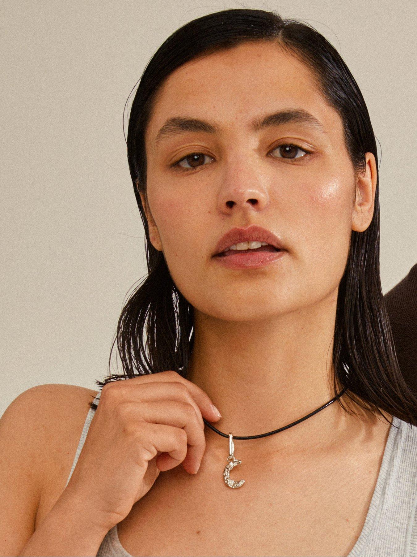  image of pilgrim-charm-letter-pendant-silver-plated