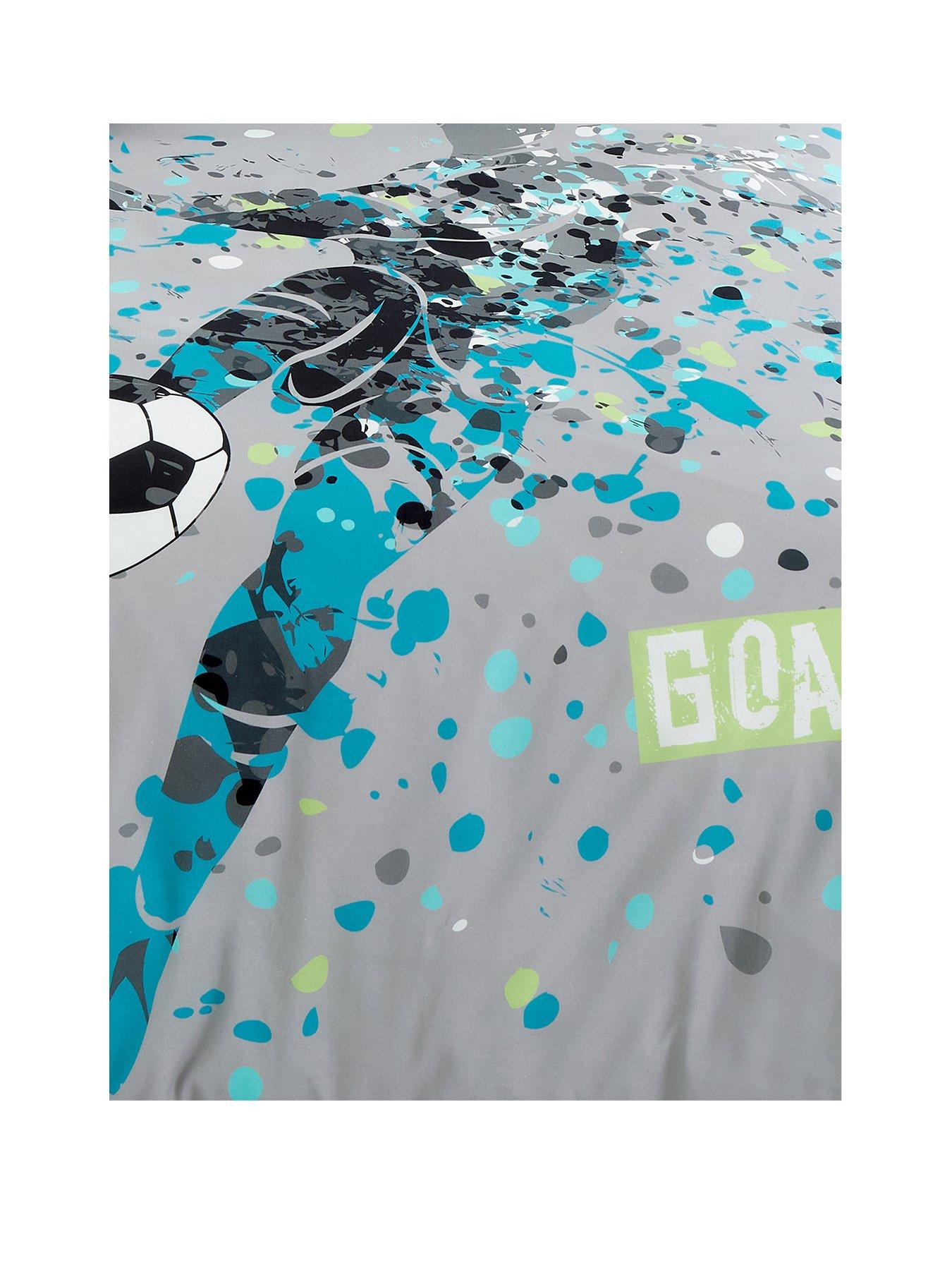  image of bedlam-football-goal-duvet-cover-set-multi