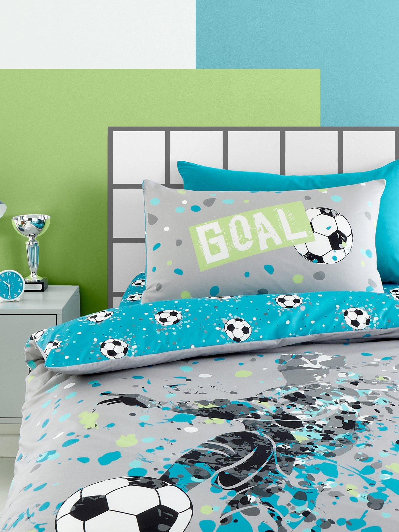 image of bedlam-football-goal-duvet-cover-set-multi