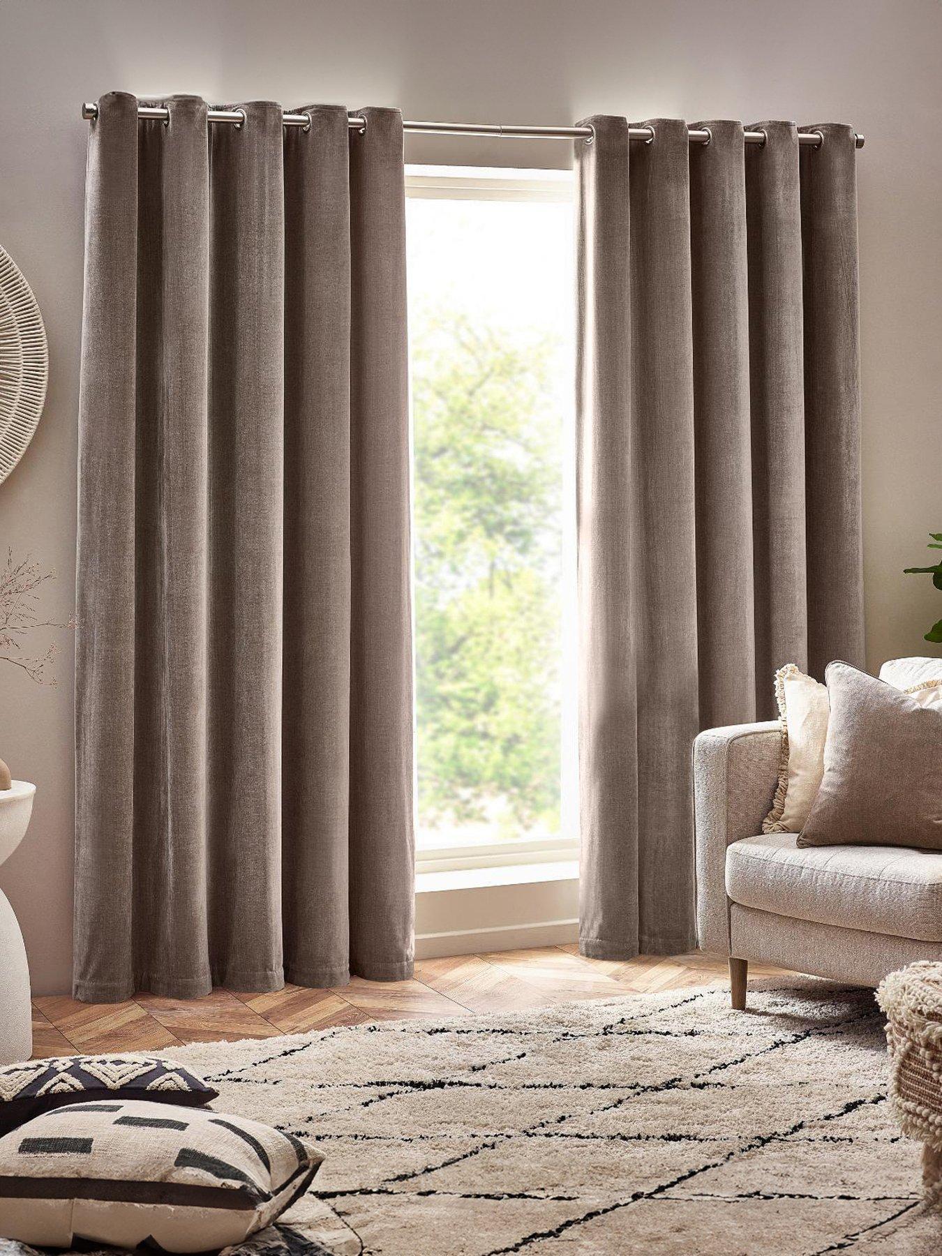 Image 1 of 5 of Yard Heavyweight Chenille Eyelet Curtains