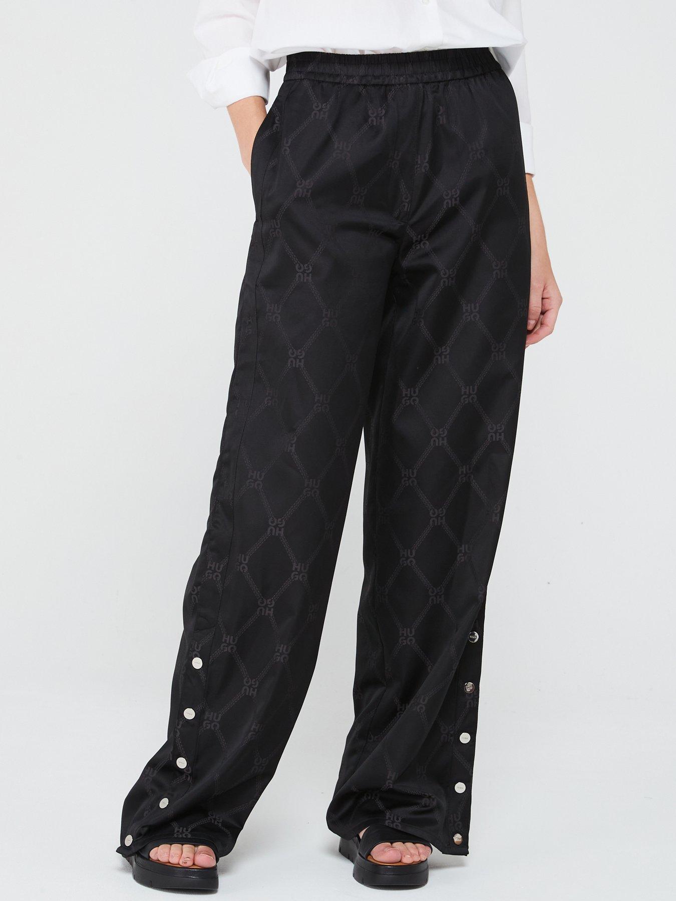 undefined Hacelia Wide Leg Trouser - Black
