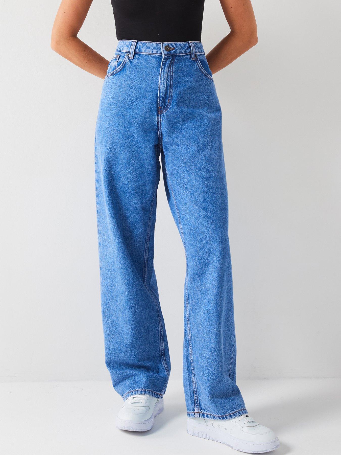 undefined Leni Relaxed Fit Jean - Bright Blue