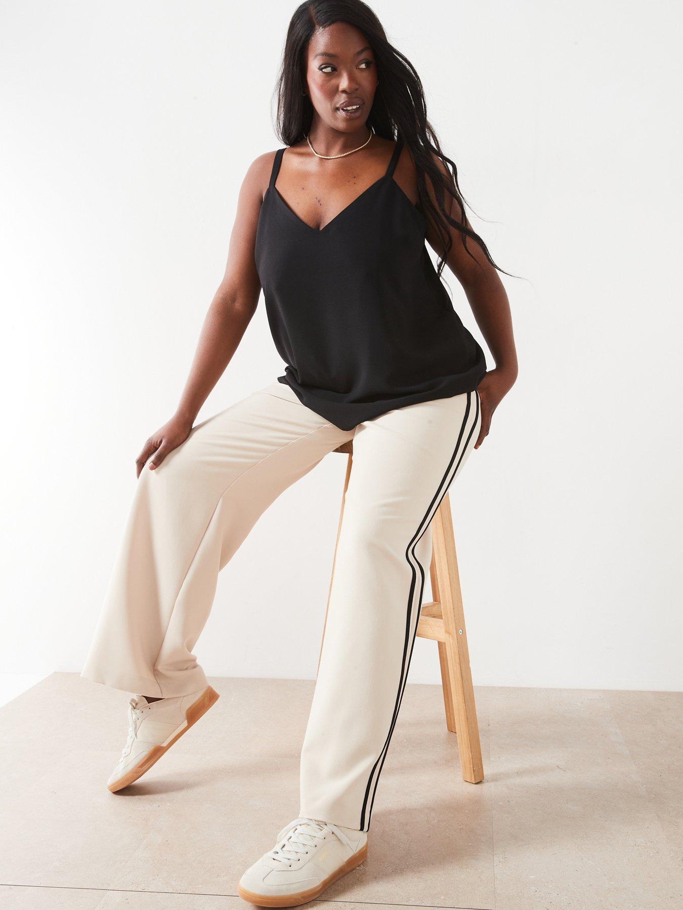  image of the-very-collection-curve-essential-longline-cami-black