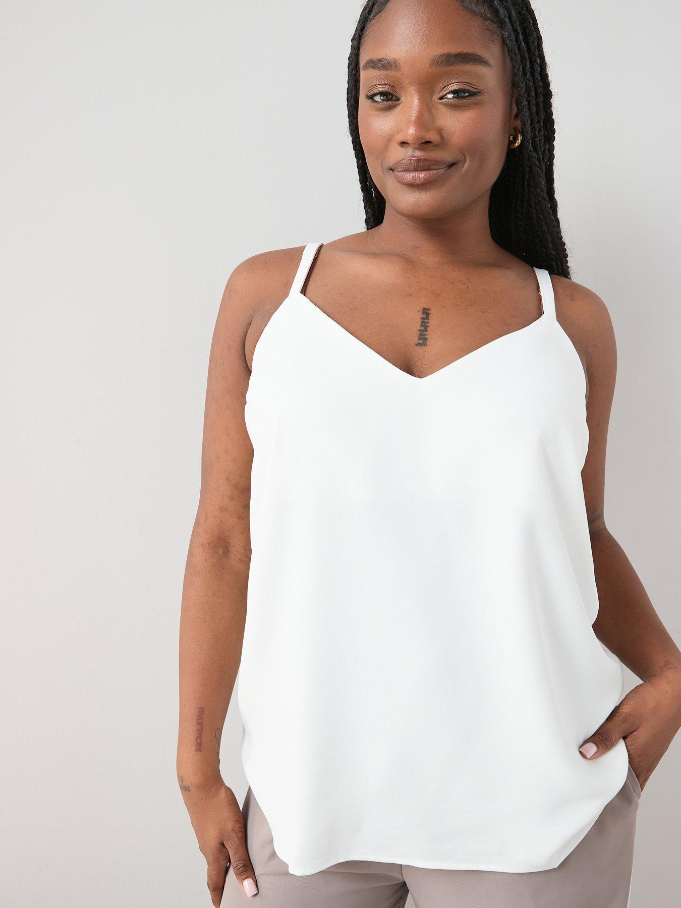 The Very Collection Curve Essential Longline Cami - White