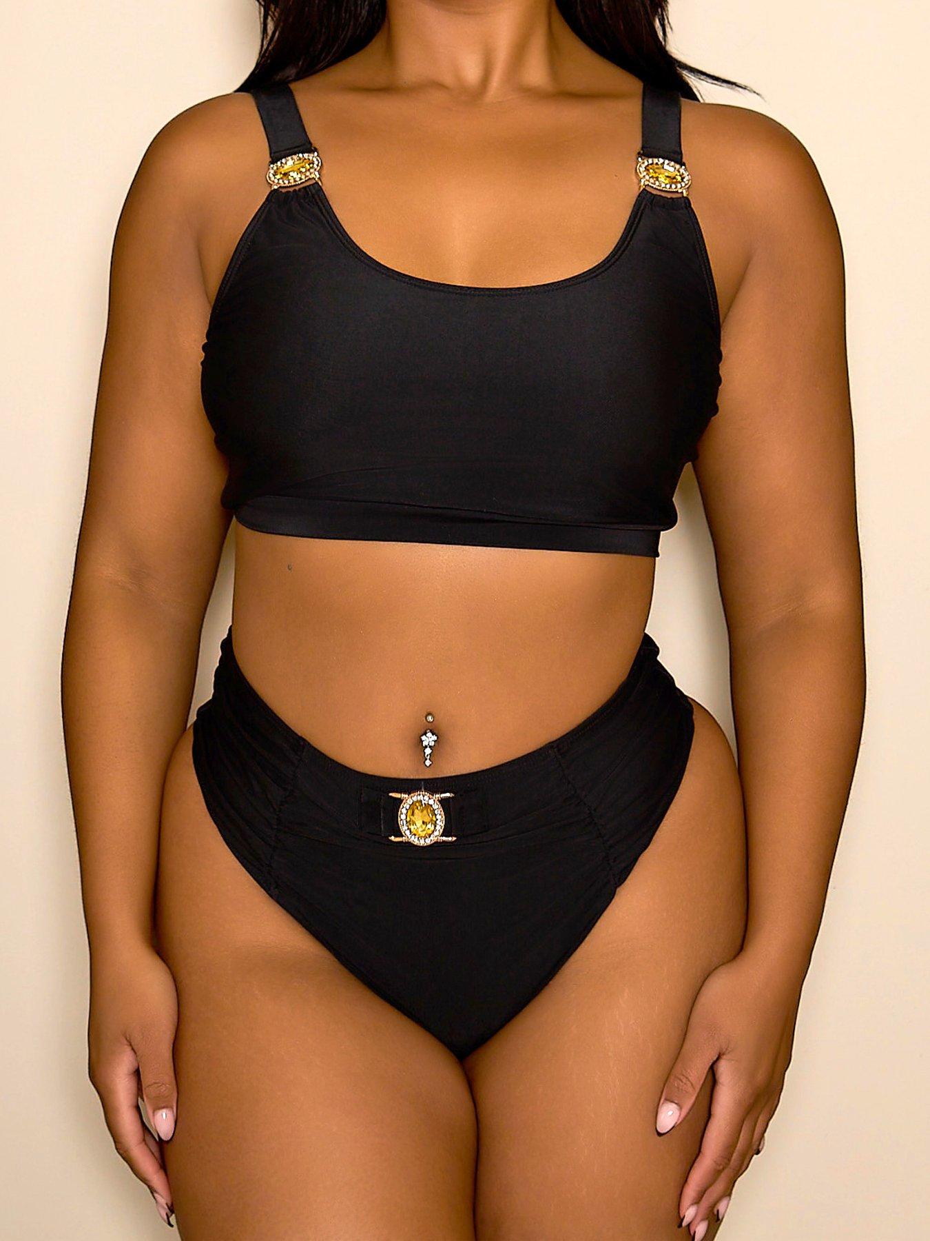 undefined Curve Amour high waist bottom in black