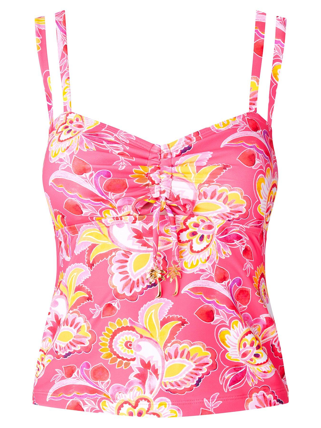 Image 4 of 5 of Joe Browns Malibu Beach Tankini Top - Pink