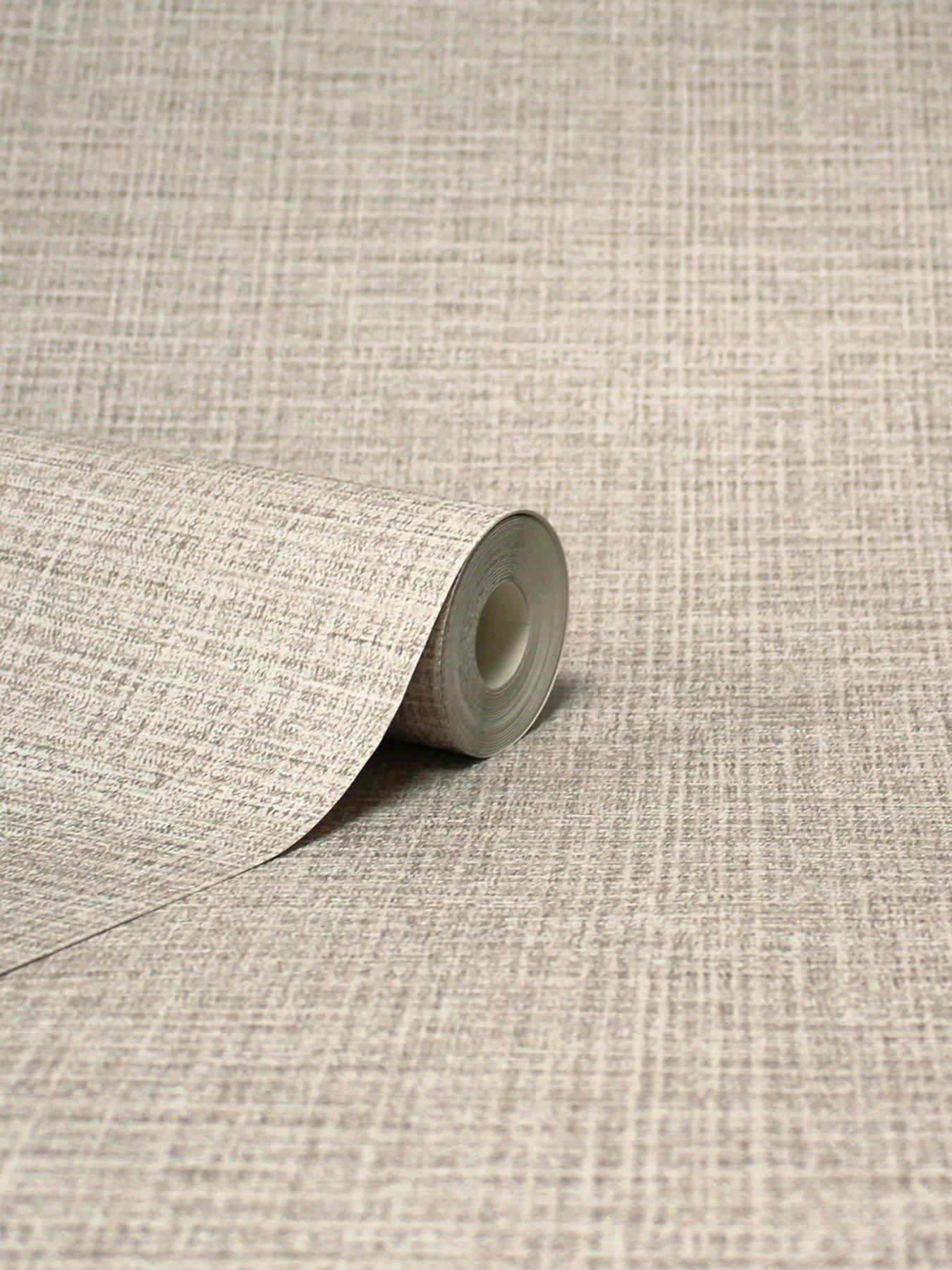 Image 2 of 4 of Fine Decor Rowan Plain Textured Wallpaper &ndash; Taupe