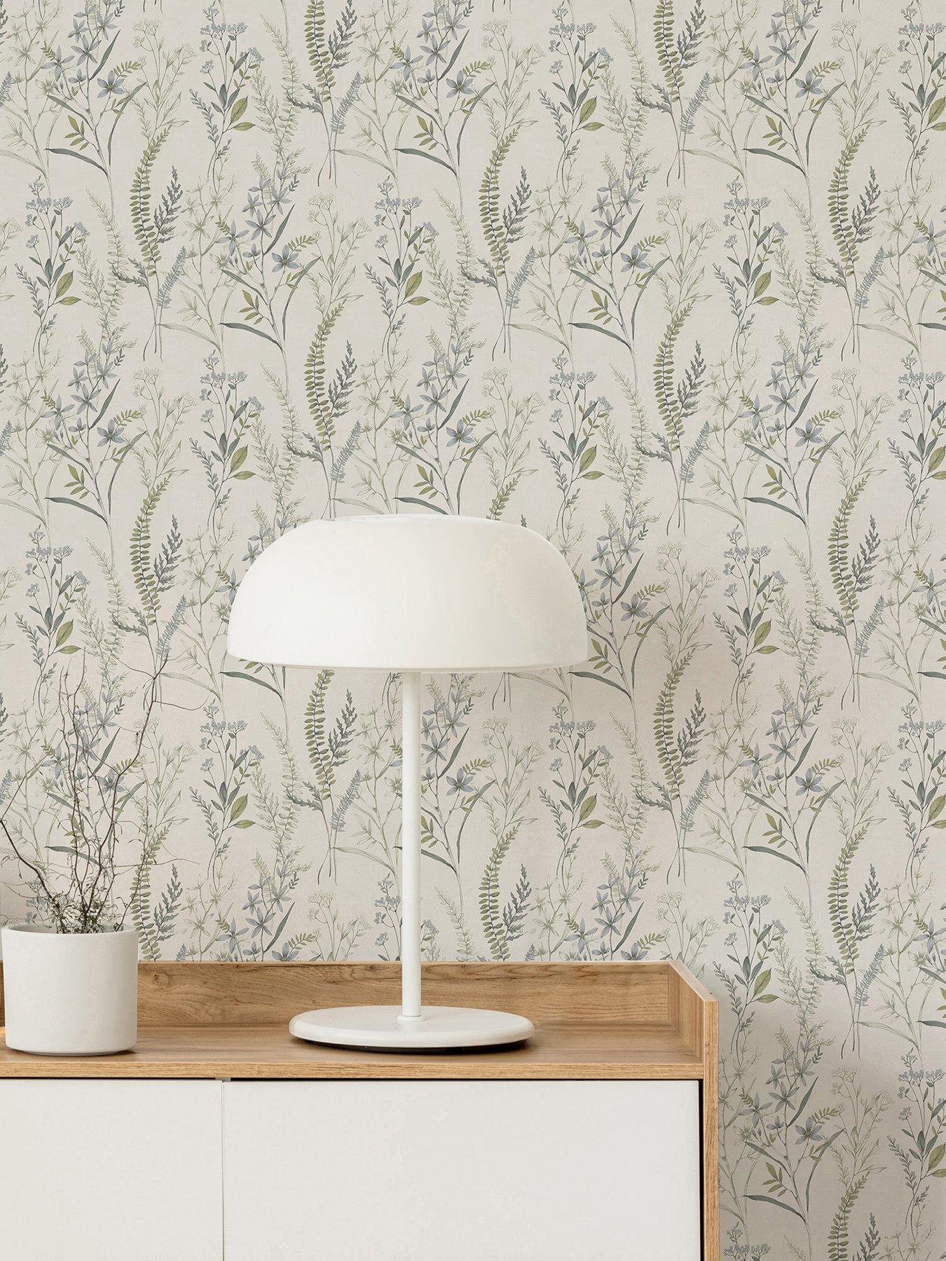  image of fresco-jasmine-fern-wallpaper