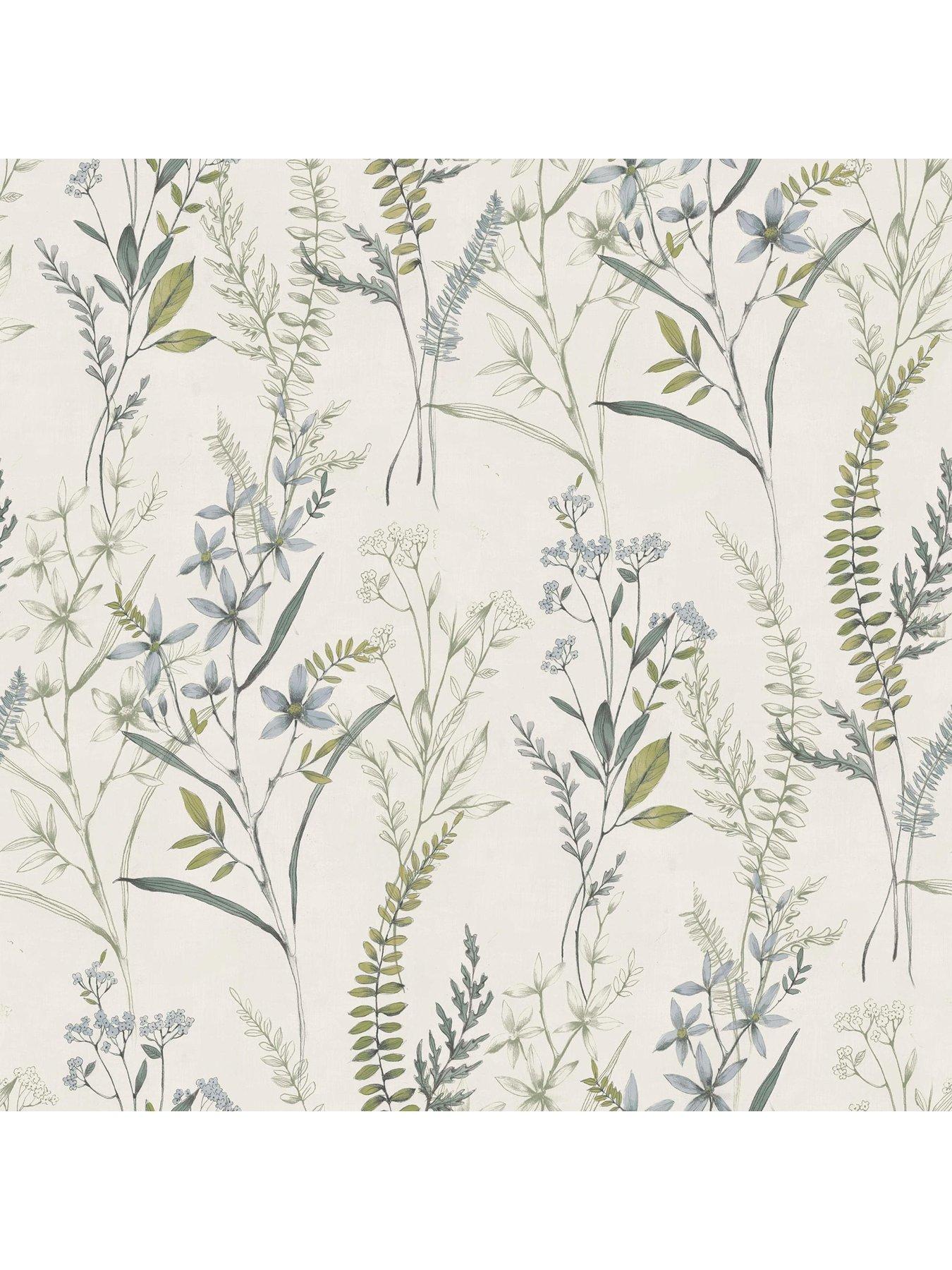  image of fresco-jasmine-fern-wallpaper