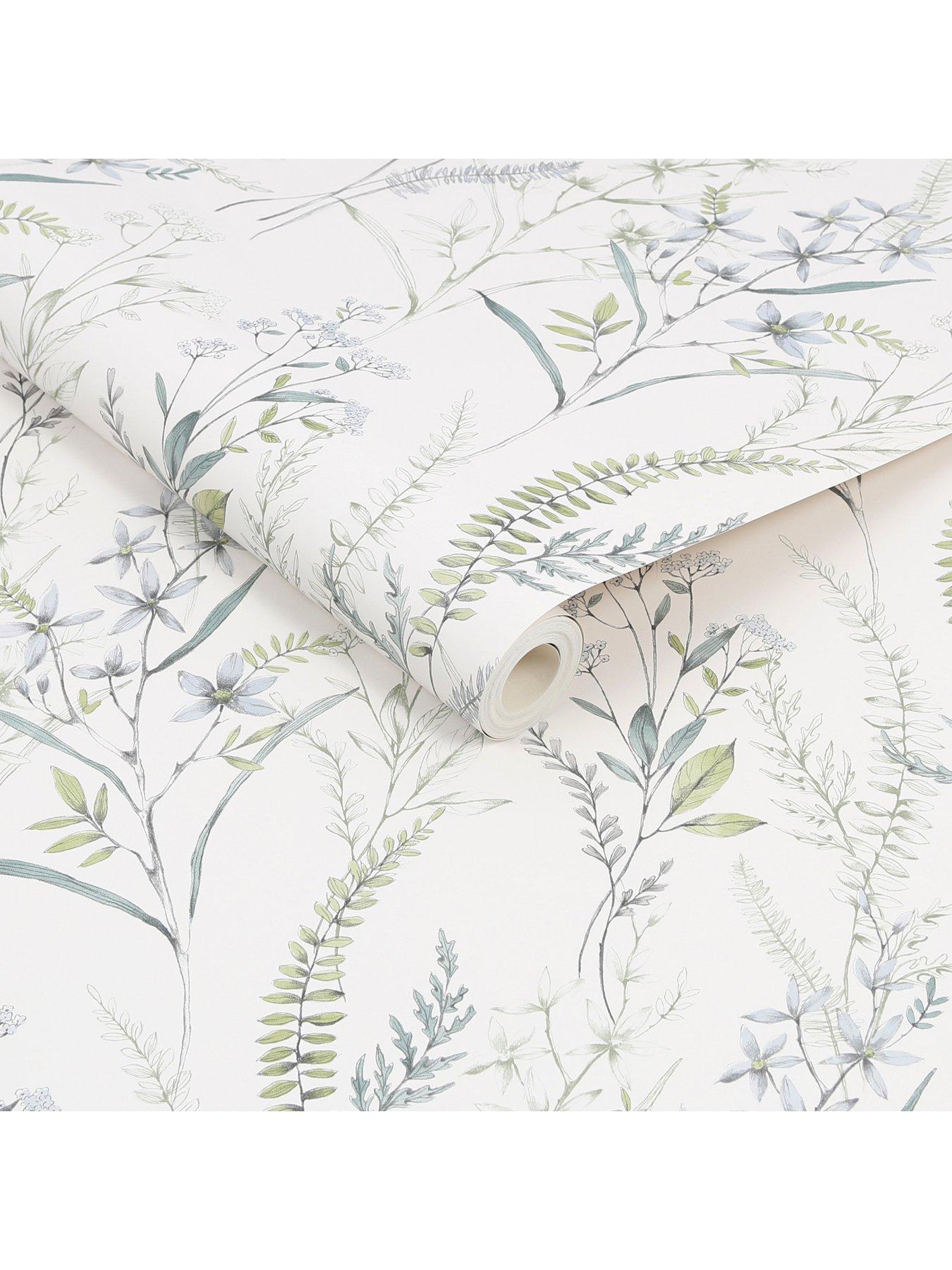  image of fresco-jasmine-fern-wallpaper
