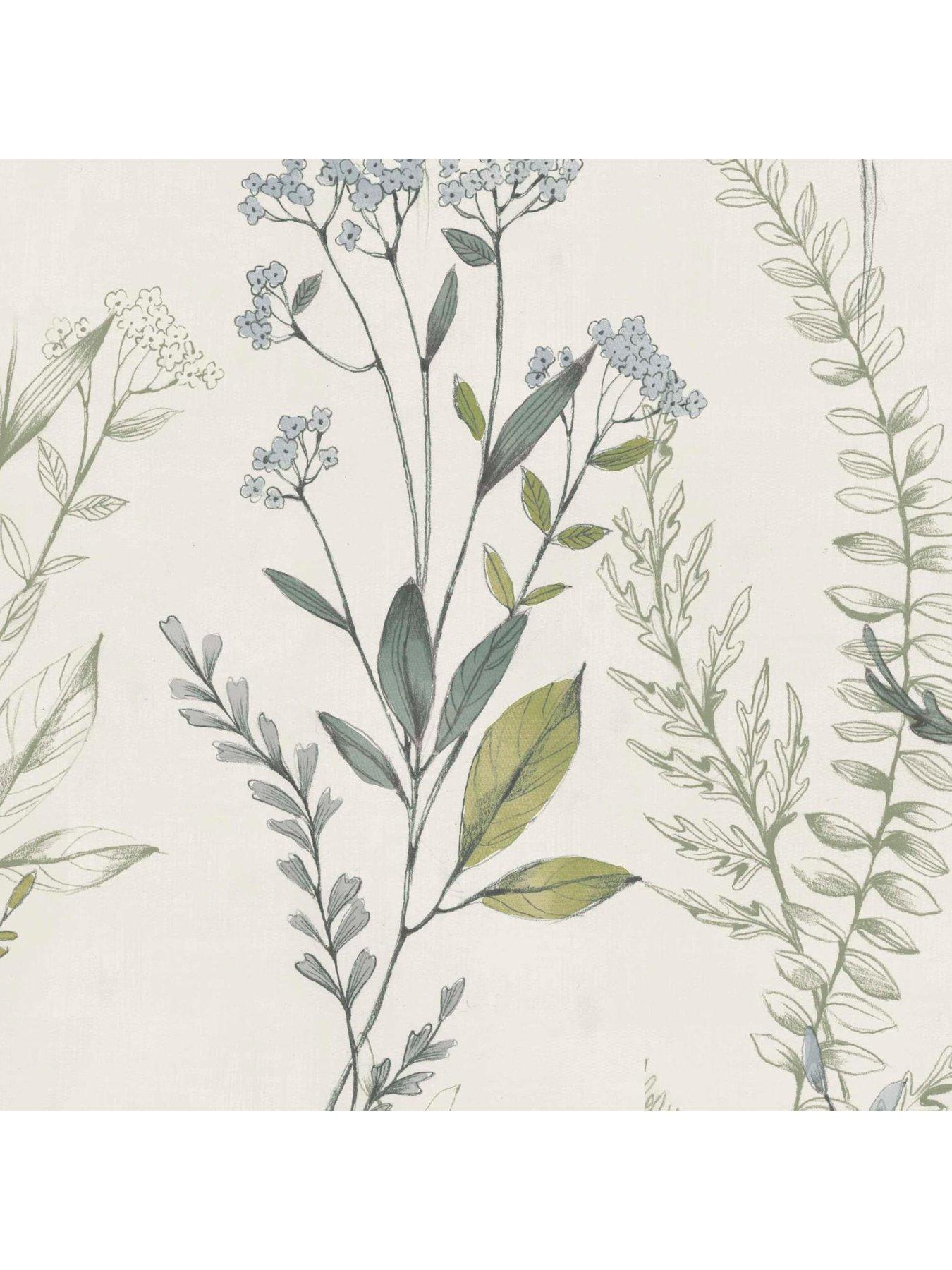  image of fresco-jasmine-fern-wallpaper
