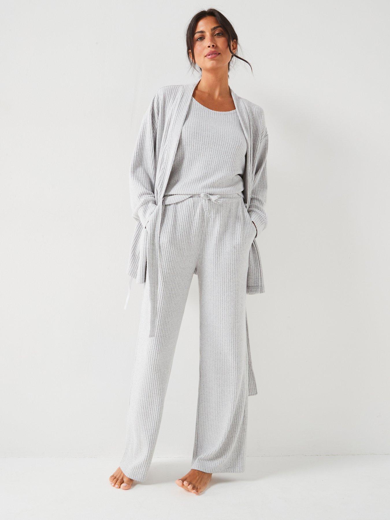 Grey Pyjamas Nightwear loungewear Women www.littlewoods