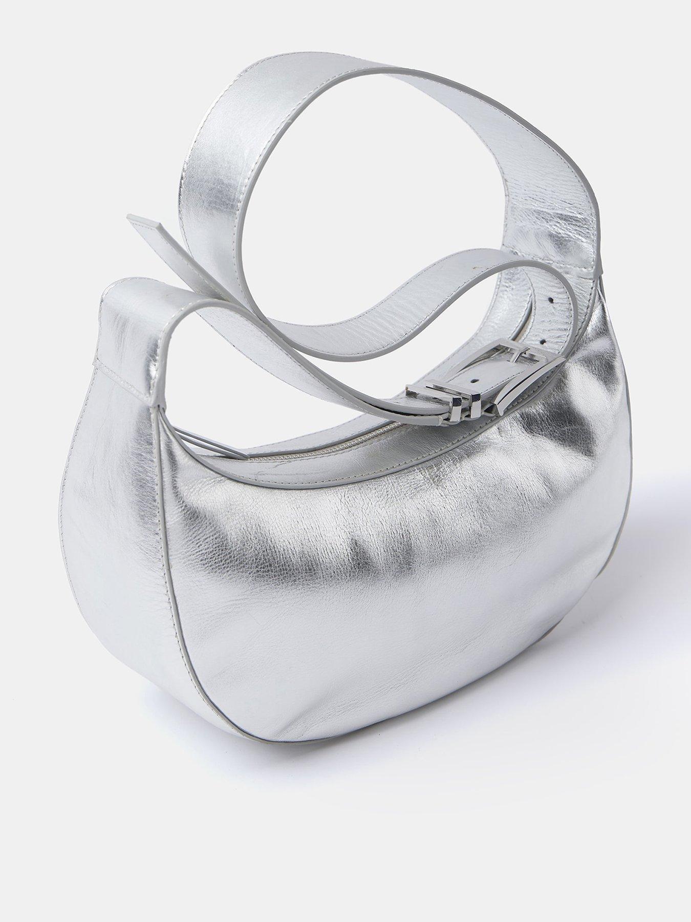Image 3 of 5 of Mint Velvet Silver leather Slingbag