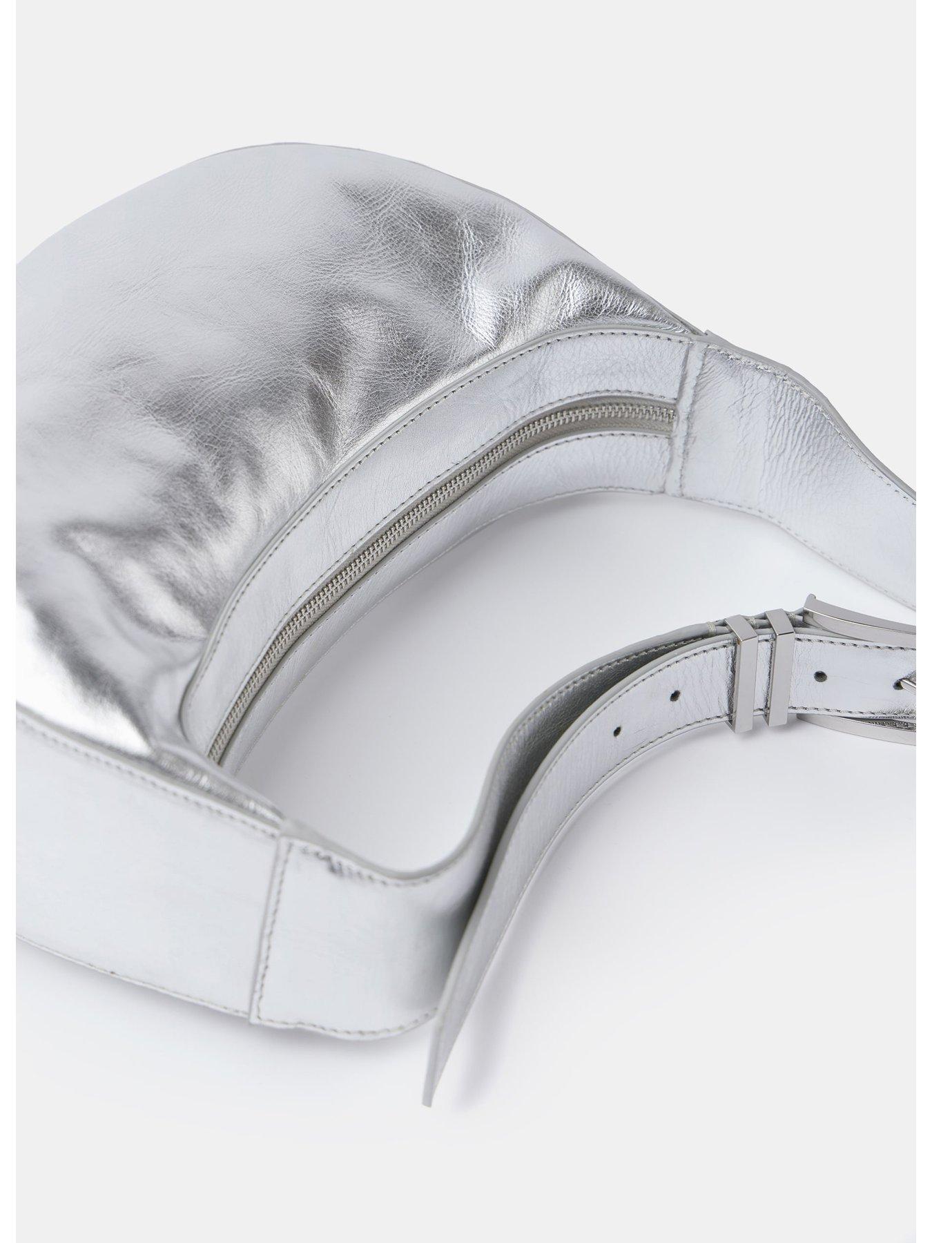 Image 4 of 5 of Mint Velvet Silver leather Slingbag