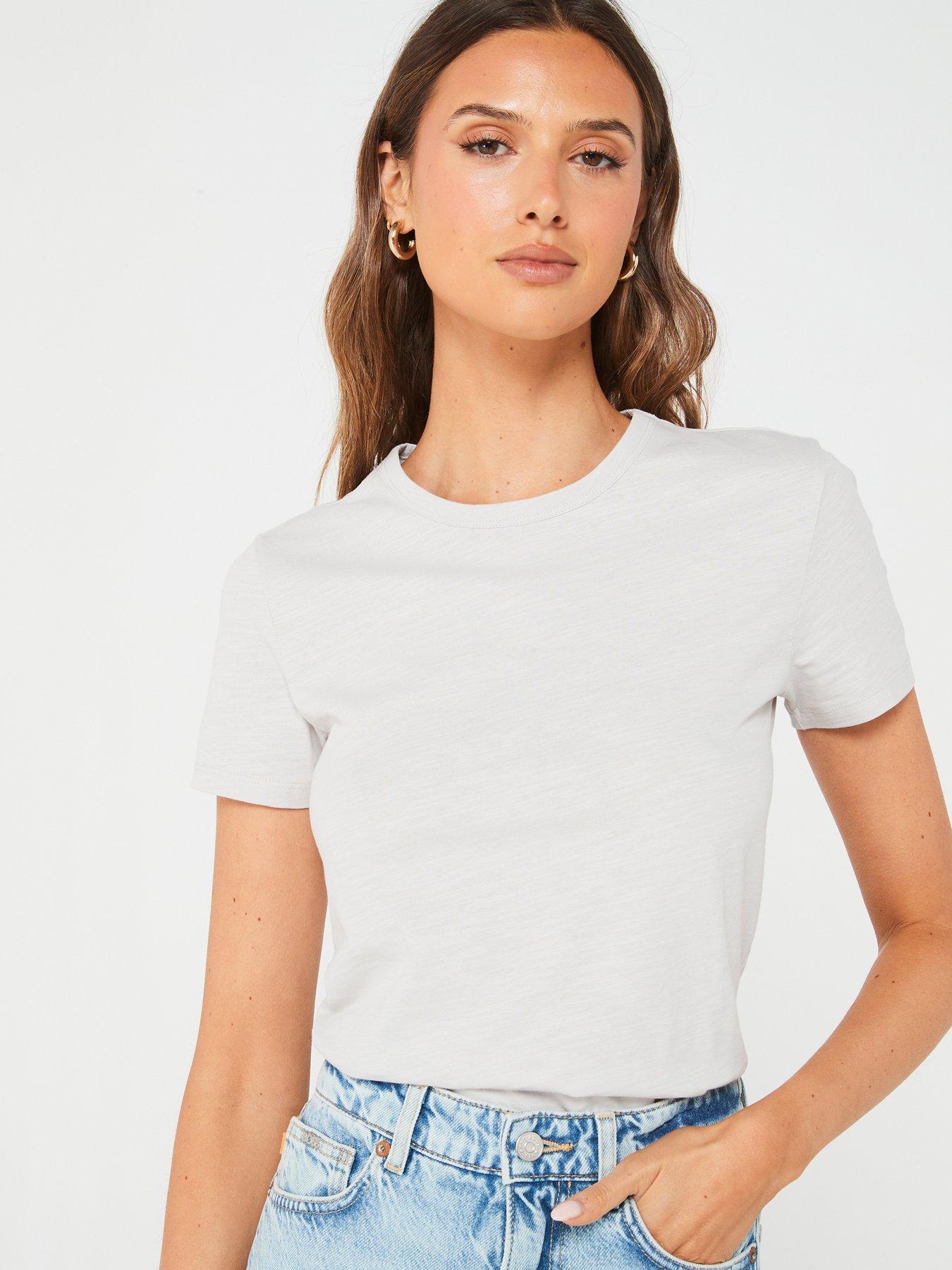 undefined Esla Logo T-Shirt - Grey