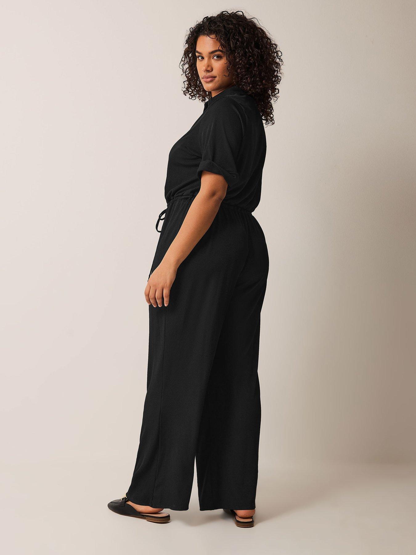 Curve Jersey Jumpsuit Black