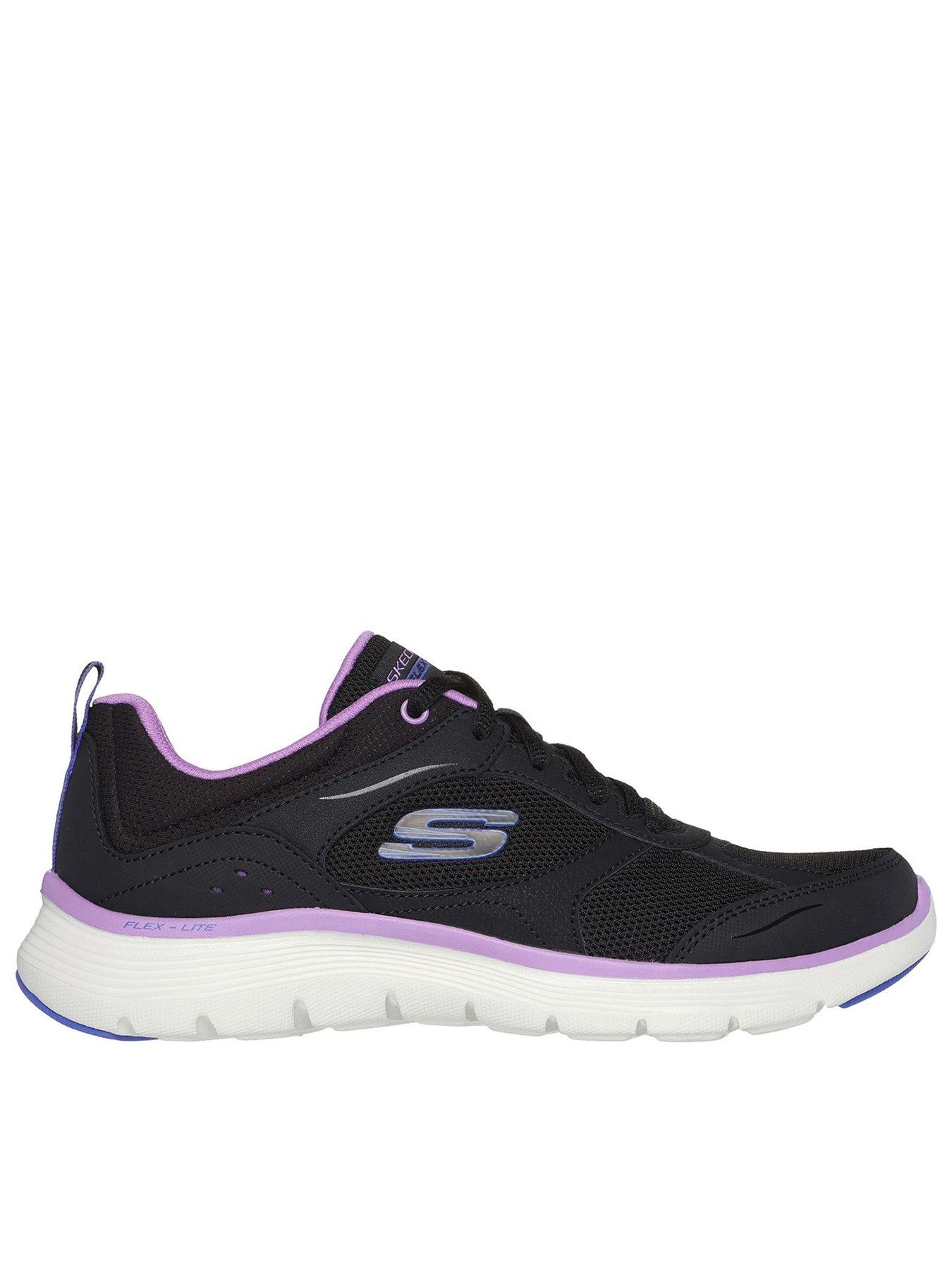 Skechers sport flex appeal 3.0 lace up trainers clearance wine