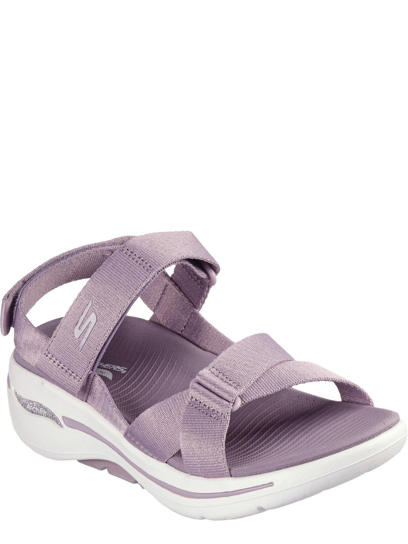 Go Walk Arch Fit Strappy Sandals Lavender