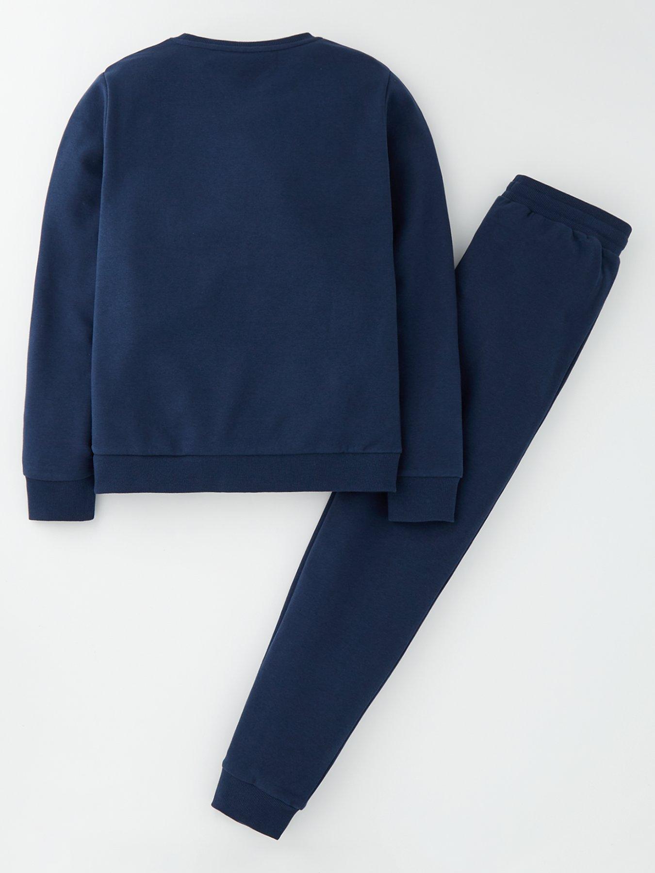 Everyday Boys Sweat Top and Jogger Set Navy littlewoods