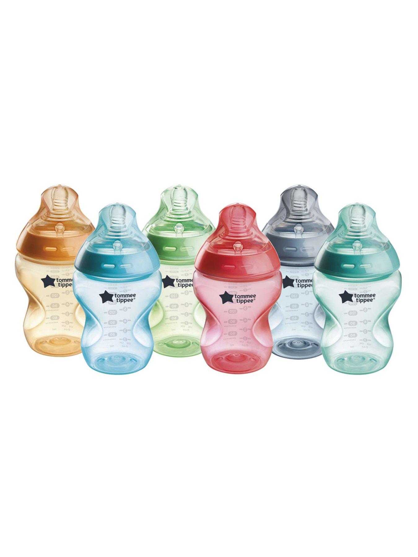 undefined 6 x 260ml Bright Feeding Bottles - Multi