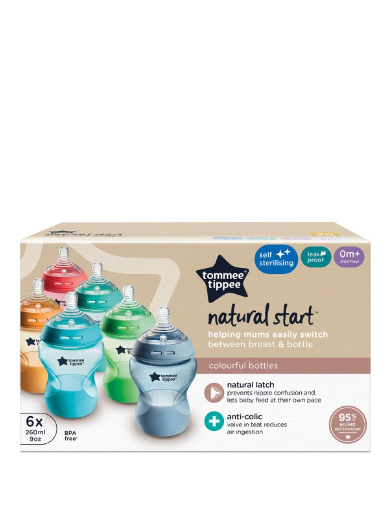 Tommee Tippee x 260ml Bright Feeding Bottles Multi Littlewoods