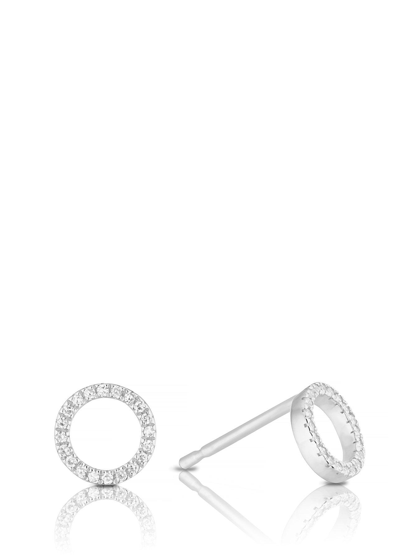 ernest-jones-9ct-white-gold-earrings-diamond-circle-stud-earrings