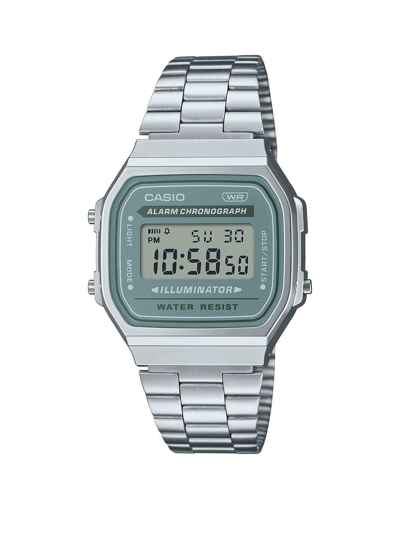 Casio A168WA-3AYES Stainless Steel Bracelet Watch