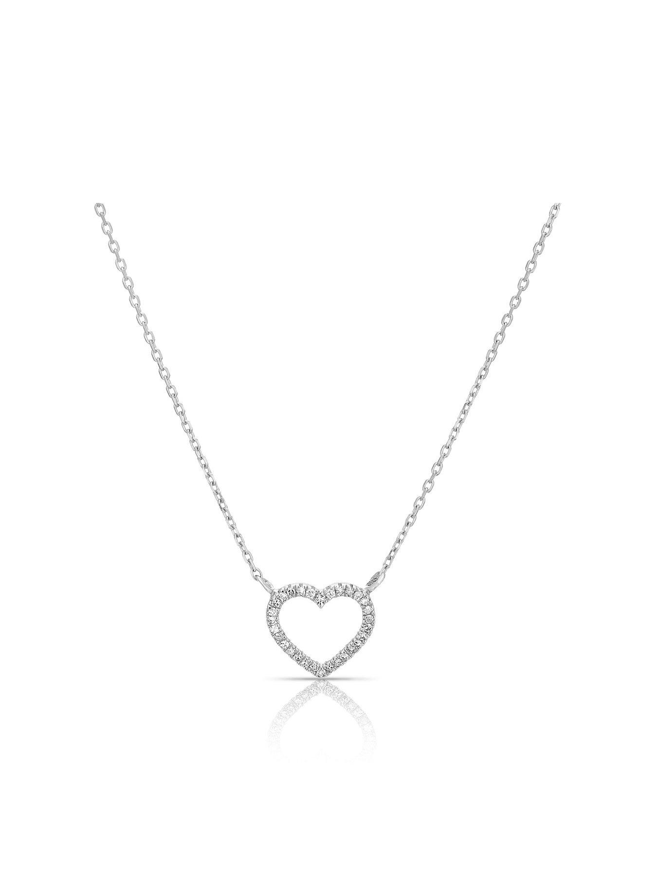 ernest-jones-9ct-white-gold-necklace-diamond-heart-necklace