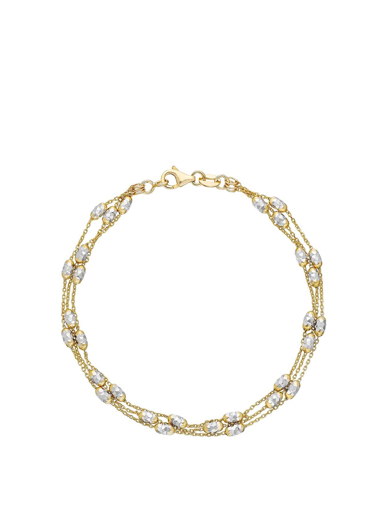 ernest-jones-9ct-yellow-gold-bracelet-two-tone-725-inch-three-strand-bracelet