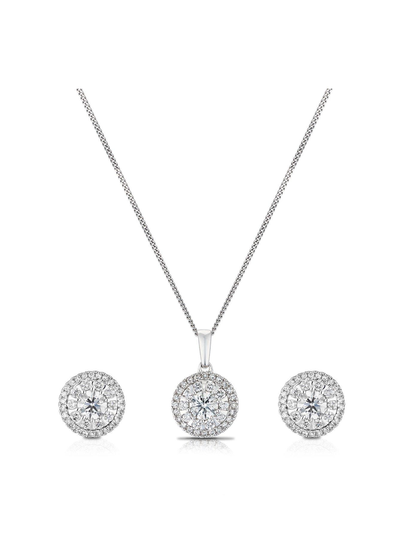 ernest-jones-9ct-white-gold-necklace-diamond-earrings-amp-pendant-set