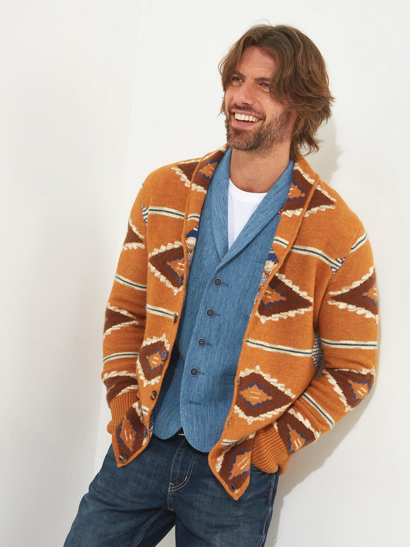 Joe Browns Fun And Free Button Up Knitted Cardigan Orange littlewoods