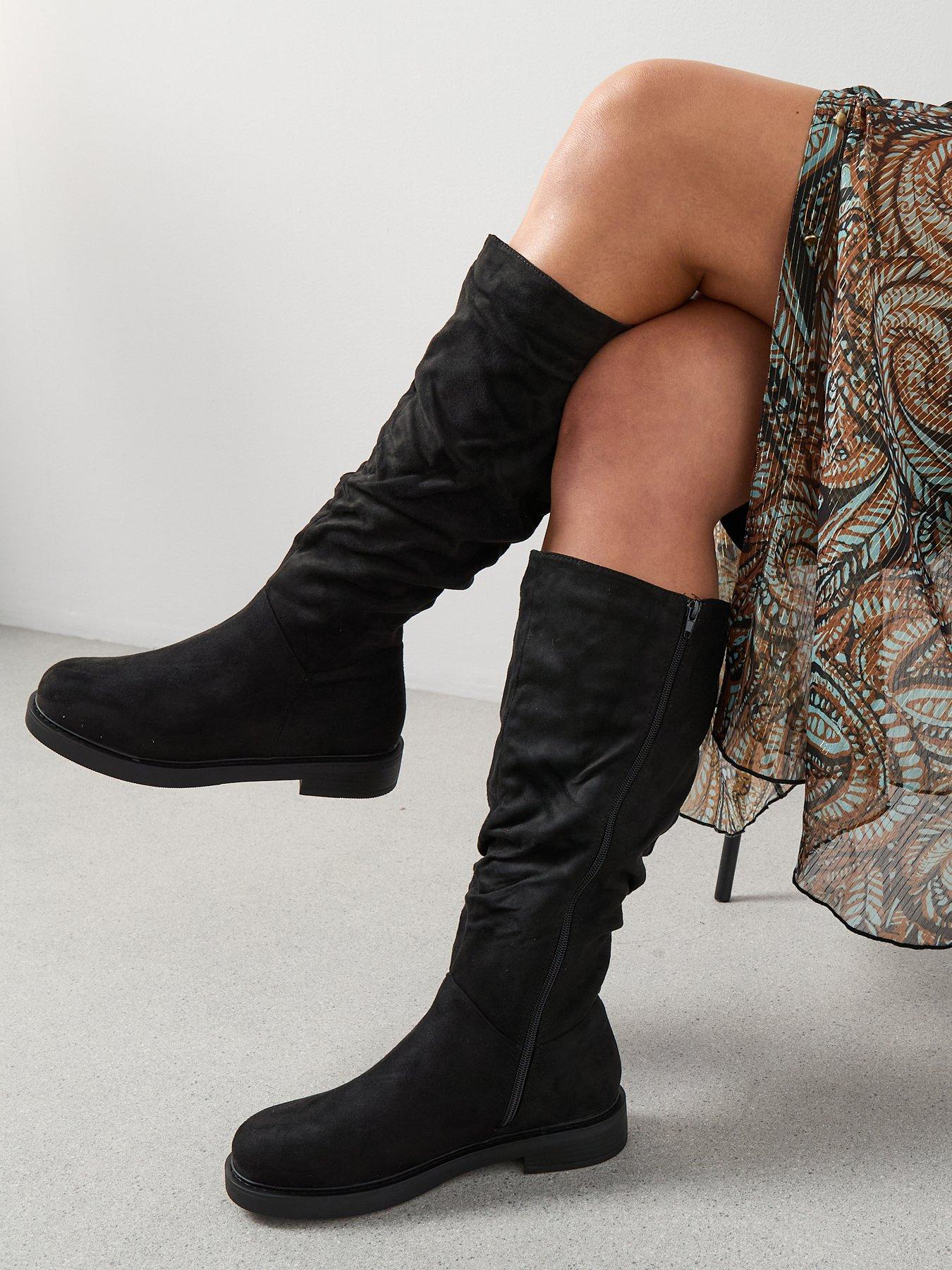 The Very Collection Extra Wide Fit Comfort Slouch Knee Boots
