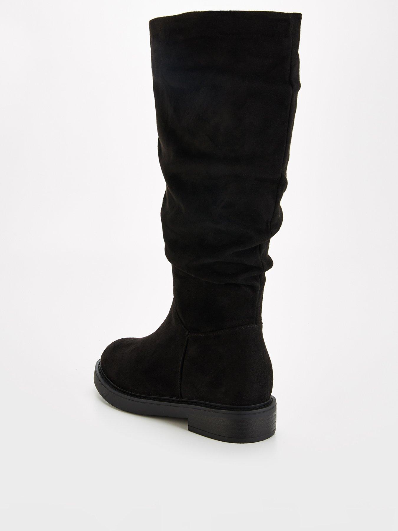 Image 3 of 6 of V by Very Extra Wide Fit Comfort Slouch Knee Boot