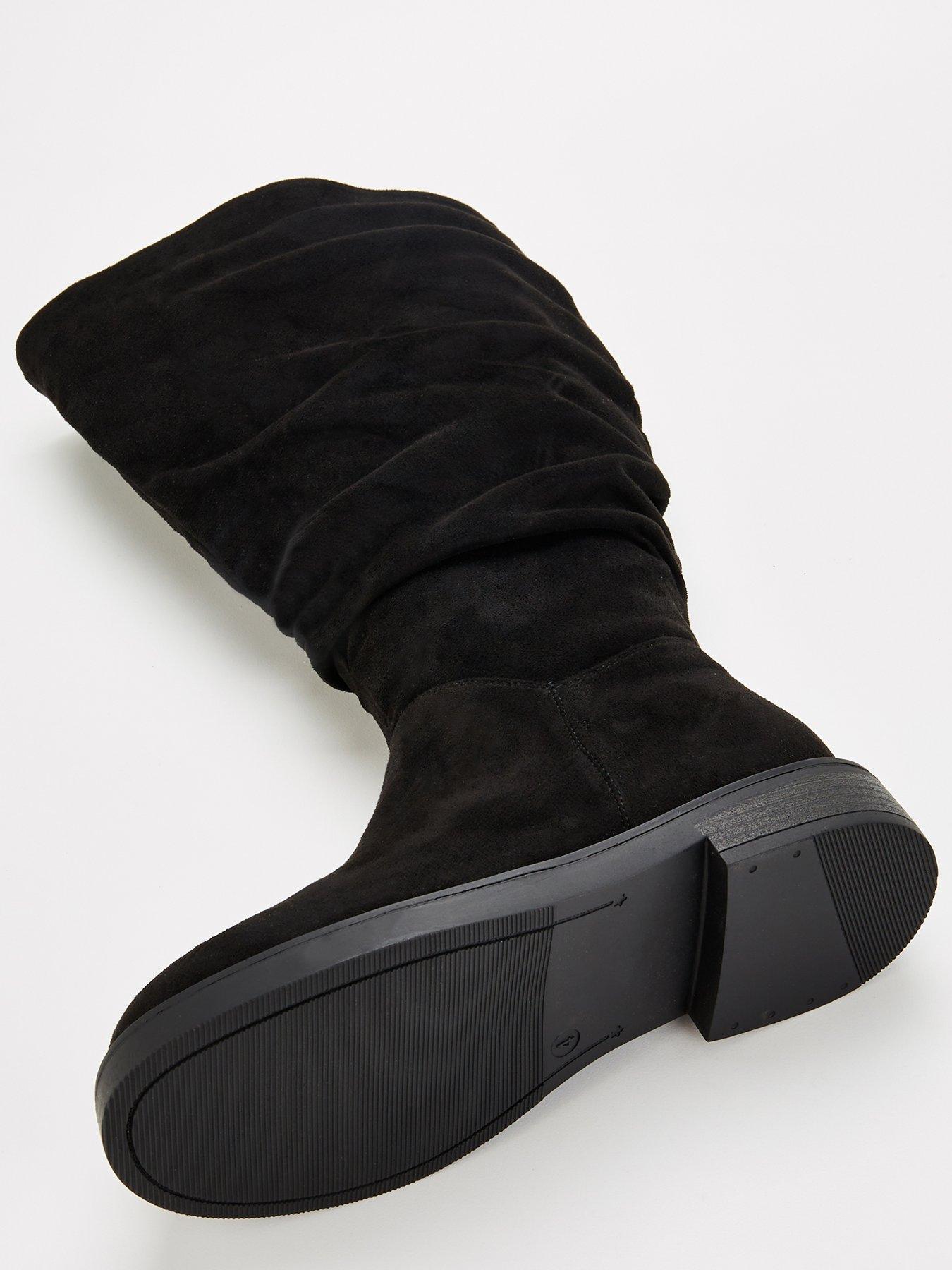 Image 5 of 6 of V by Very Extra Wide Fit Comfort Slouch Knee Boot