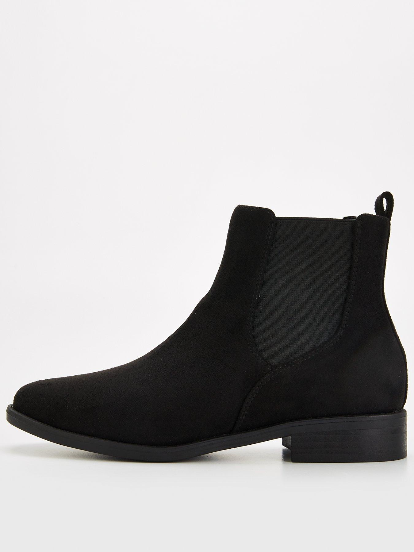 undefined Wide Fit Chelsea Ankle Boot - Black